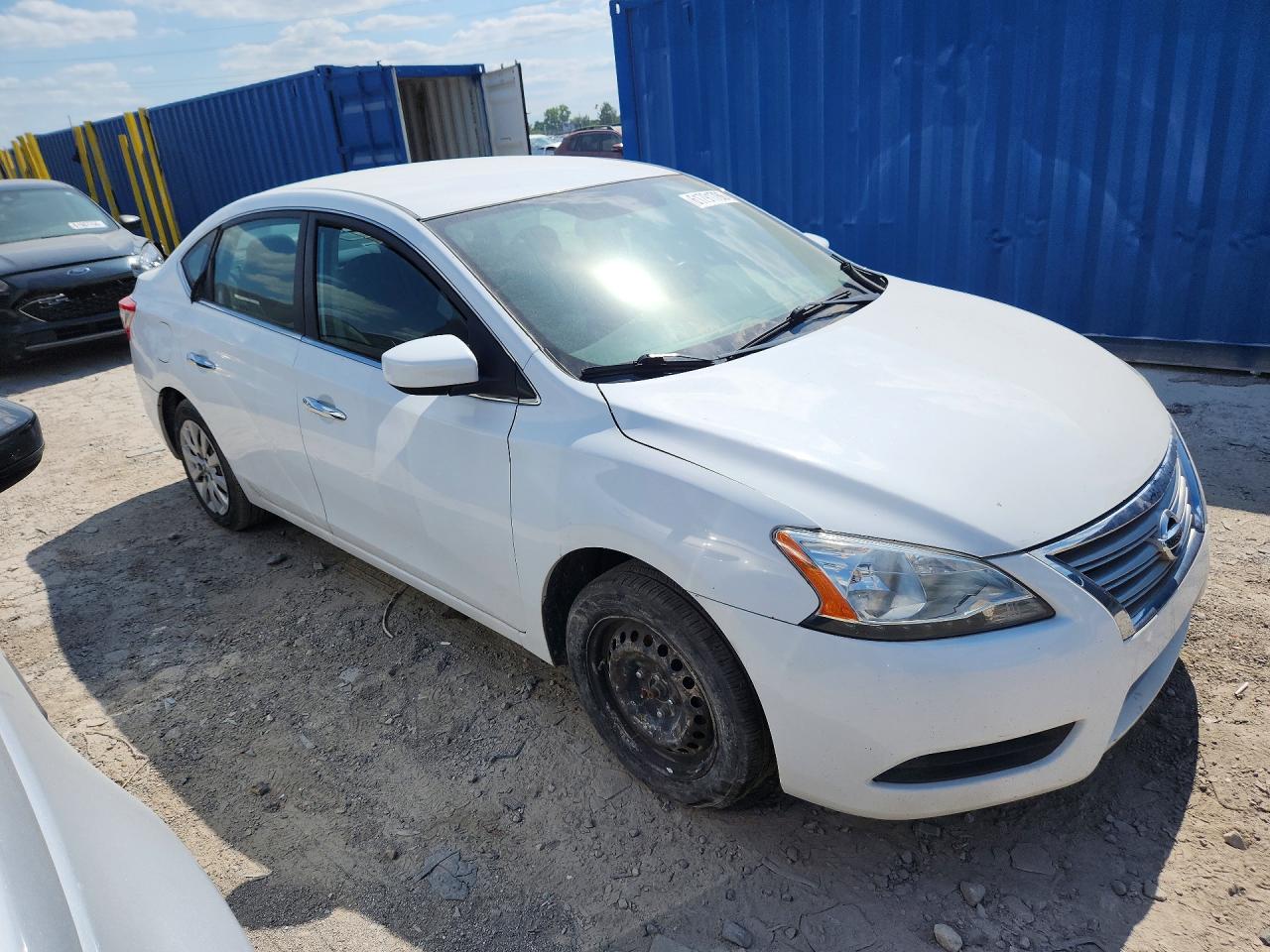 2015 Nissan Sentra Sv White vin: 3N1AB7AP7FL662689