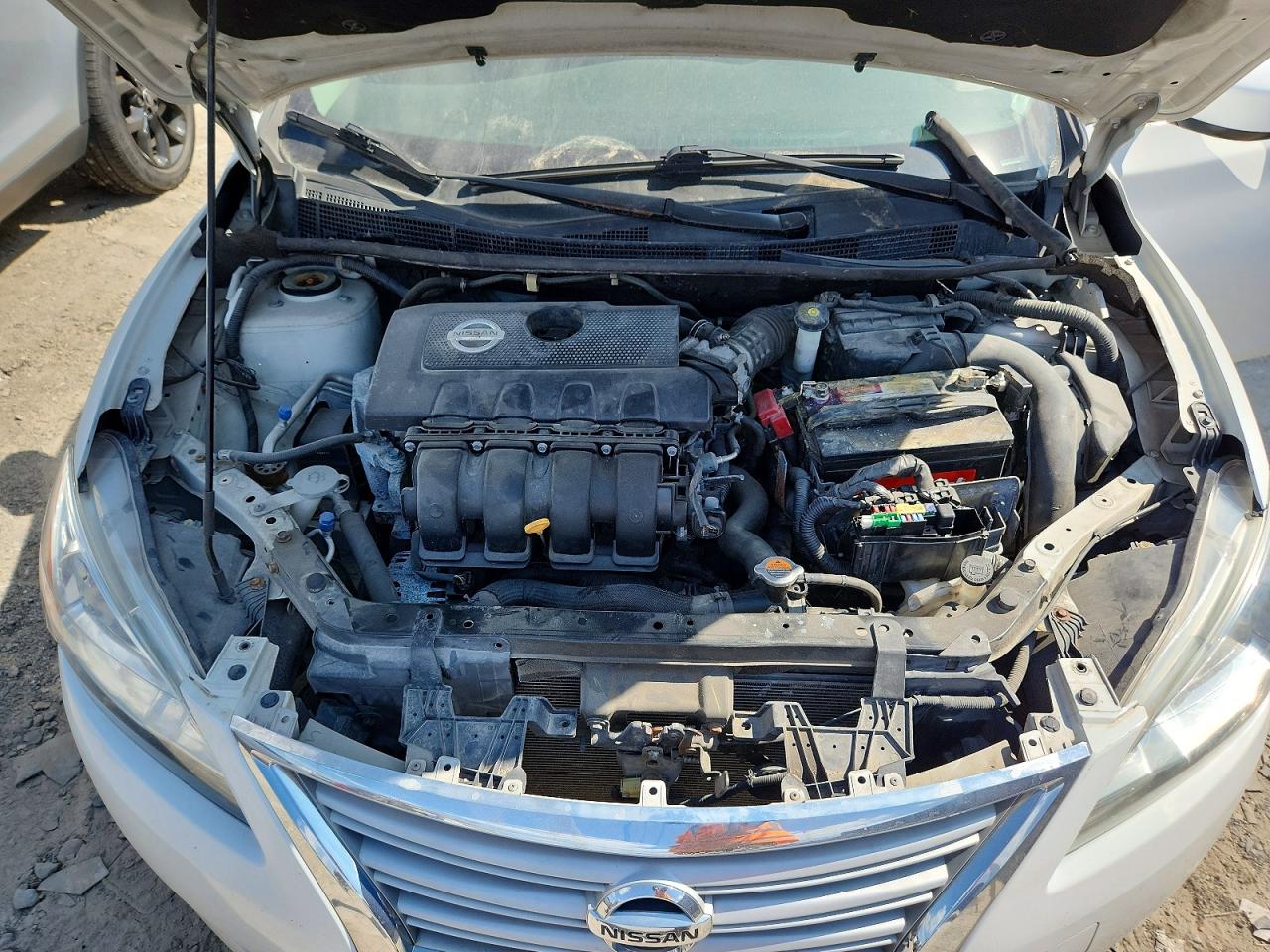 2015 Nissan Sentra Sv White vin: 3N1AB7AP7FL662689