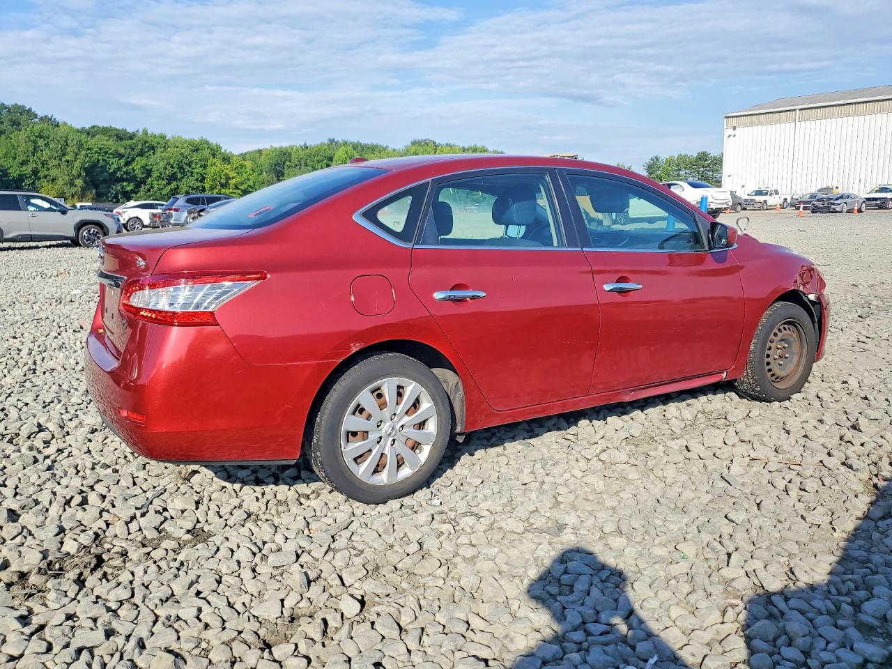 2015 Nissan Sentra Sv Бордовый vin: 3N1AB7AP7FL664913