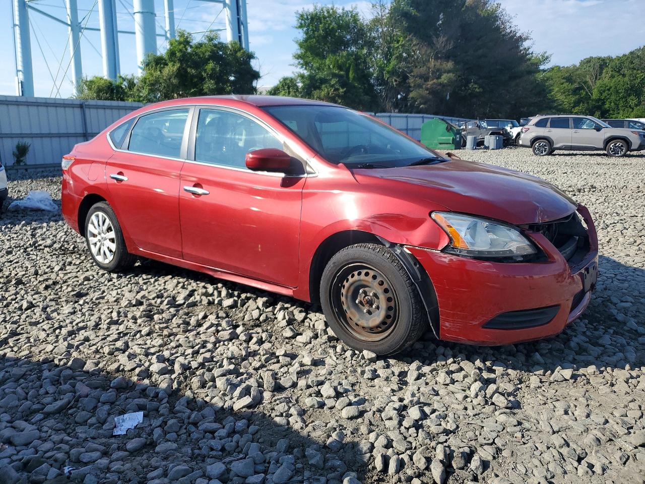 2015 Nissan Sentra Sv Бордовый vin: 3N1AB7AP7FL664913