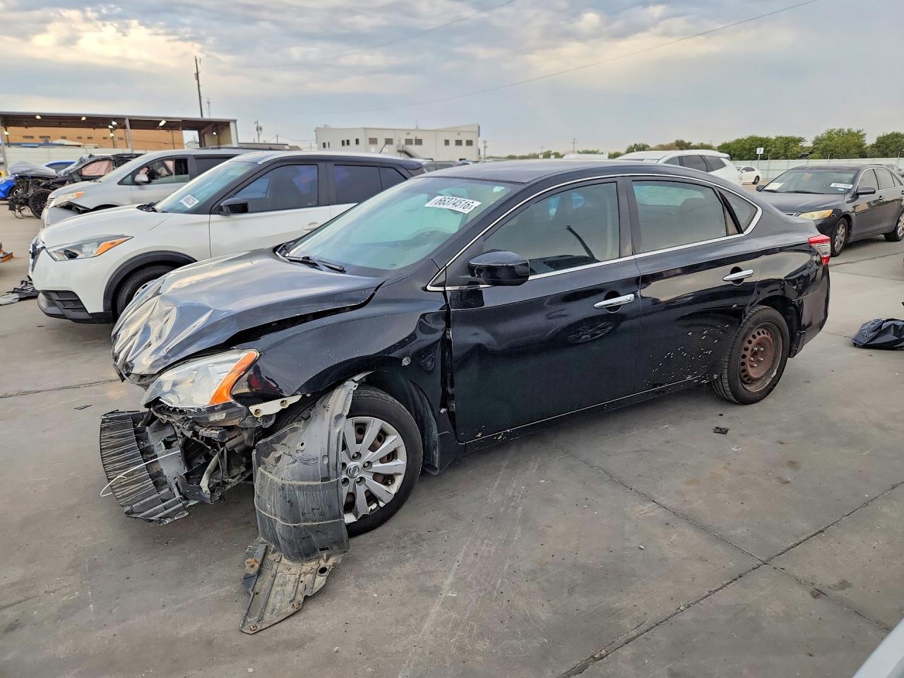 2015 Nissan Sentra Sv Black vin: 3N1AB7AP7FL666614