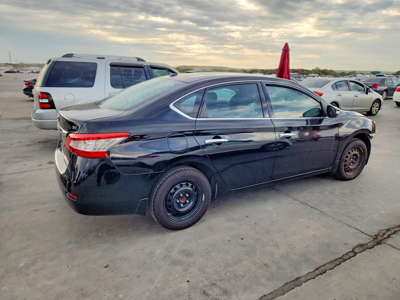 2015 Nissan Sentra Sv Black vin: 3N1AB7AP7FL666614