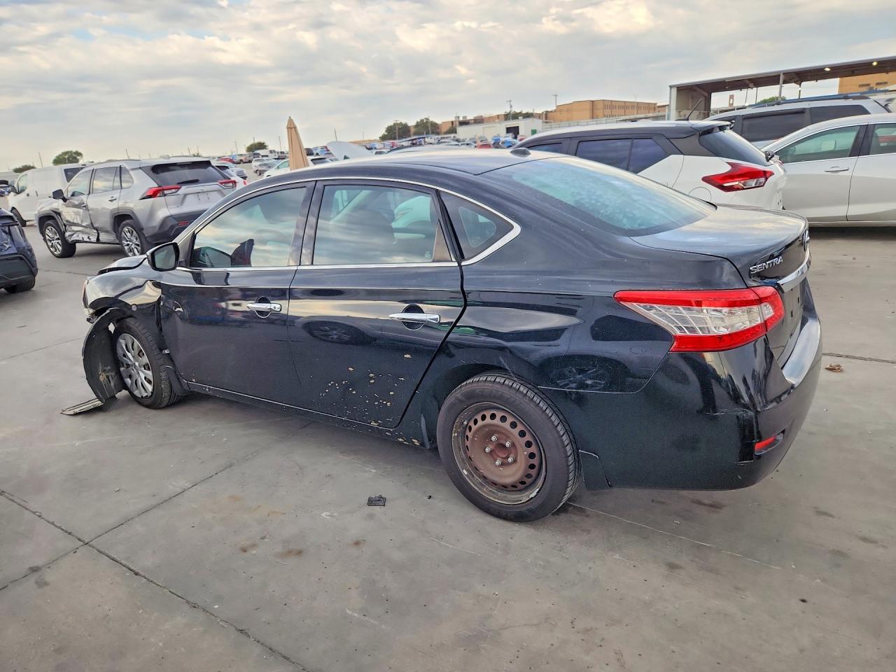 2015 Nissan Sentra Sv Black vin: 3N1AB7AP7FL666614
