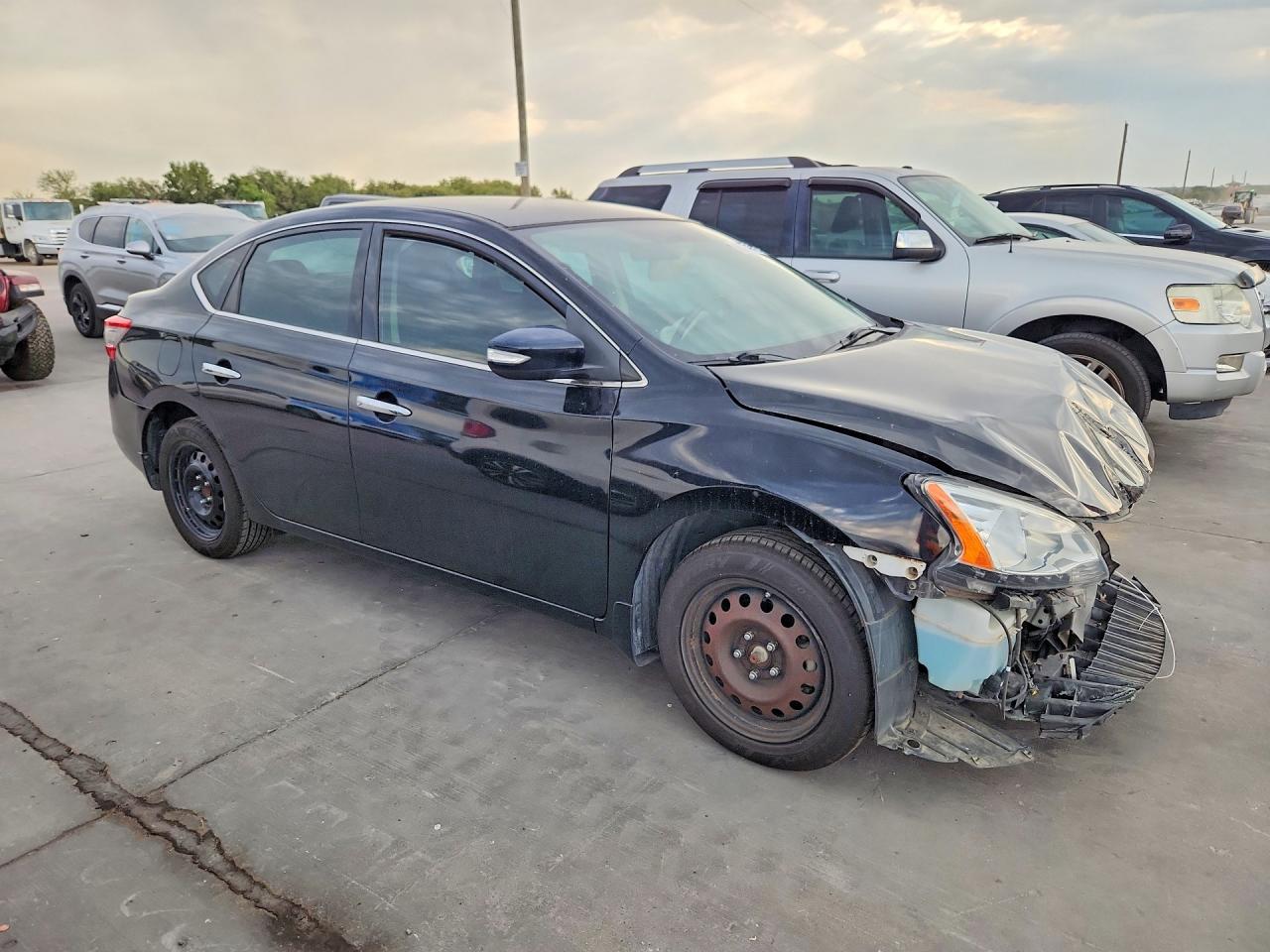 2015 Nissan Sentra Sv Black vin: 3N1AB7AP7FL666614