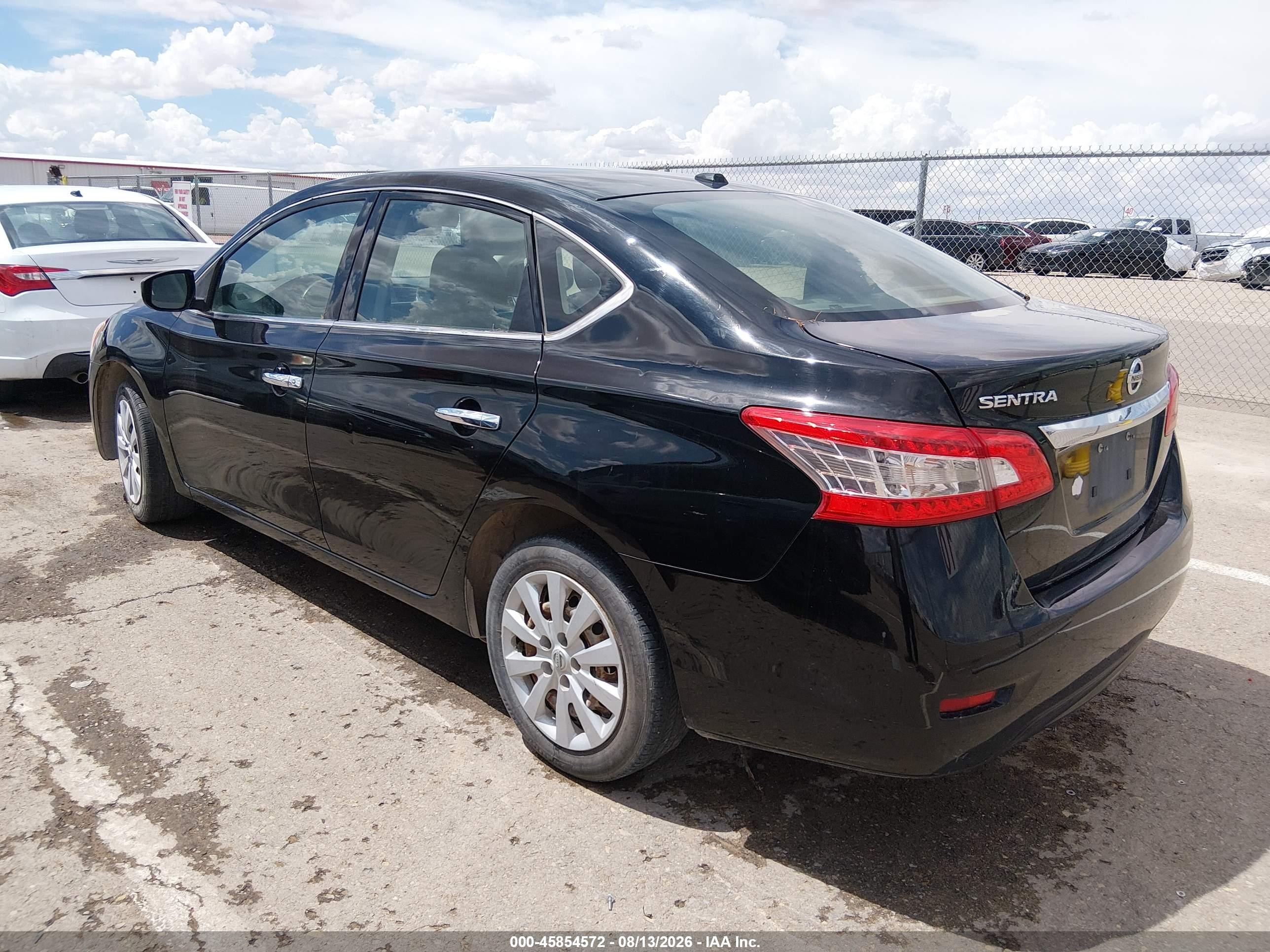 2015 Nissan Sentra Sv Черный vin: 3N1AB7AP7FL676852