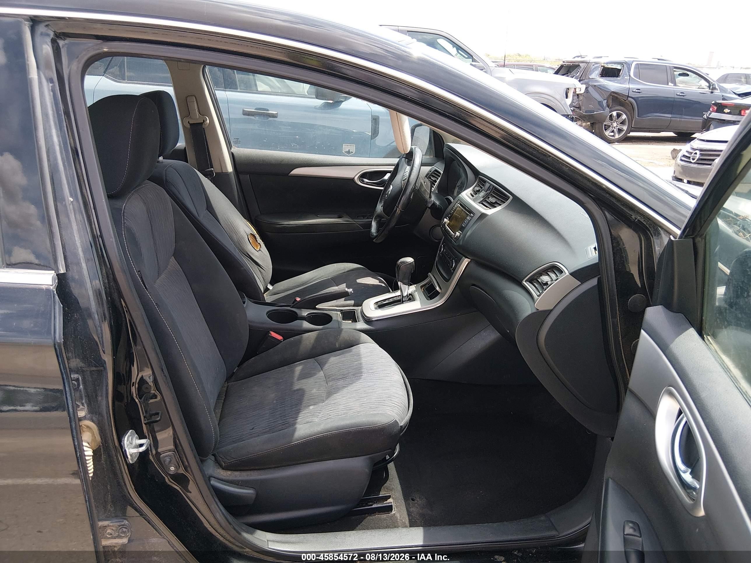 2015 Nissan Sentra Sv Черный vin: 3N1AB7AP7FL676852