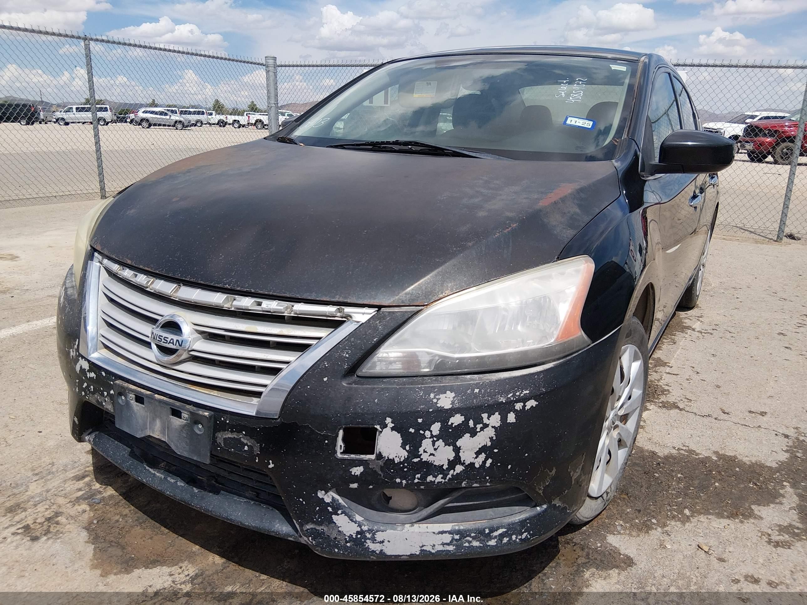 2015 Nissan Sentra Sv Черный vin: 3N1AB7AP7FL676852