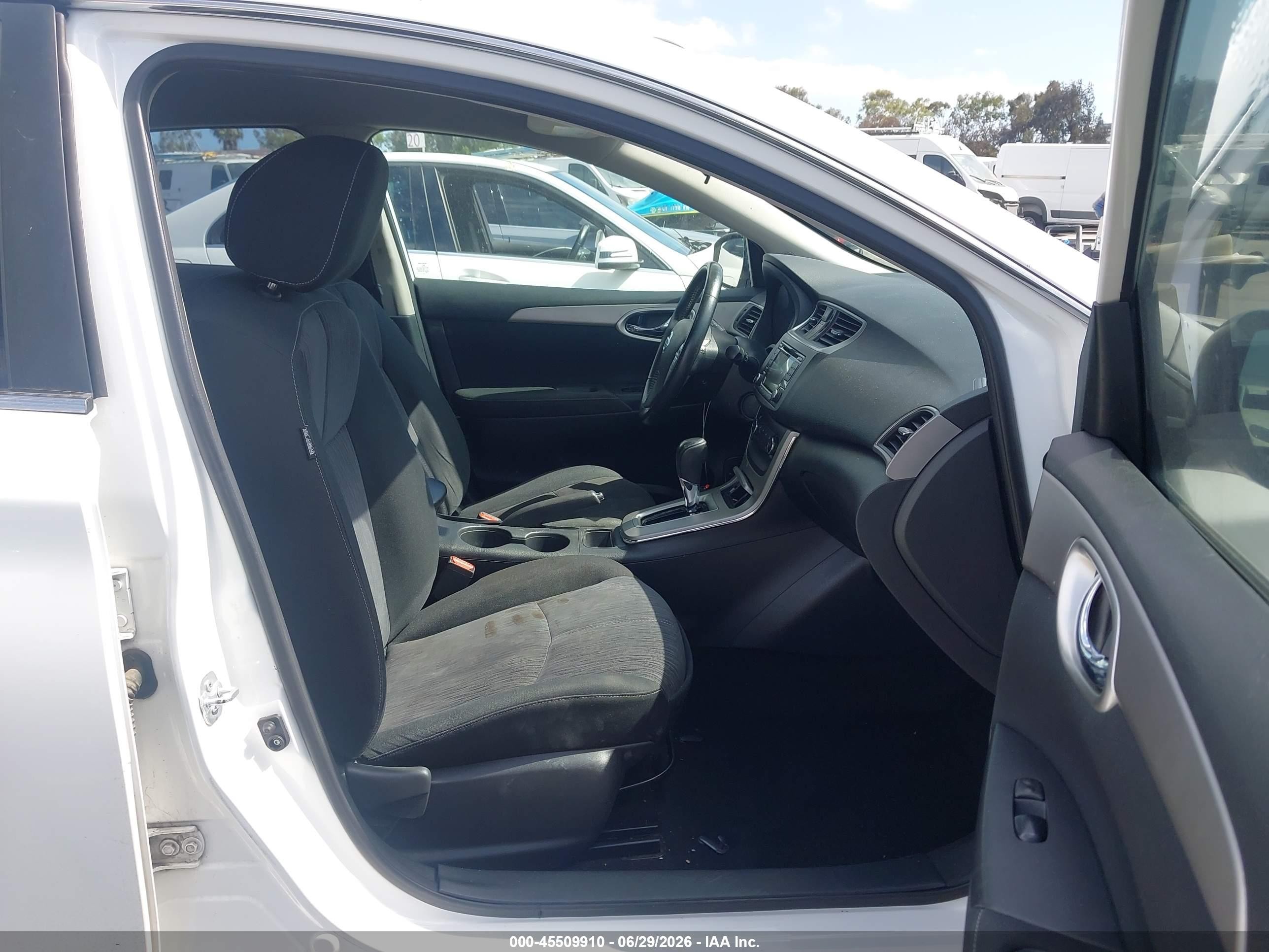 2015 Nissan Sentra Sv White vin: 3N1AB7AP7FL684269