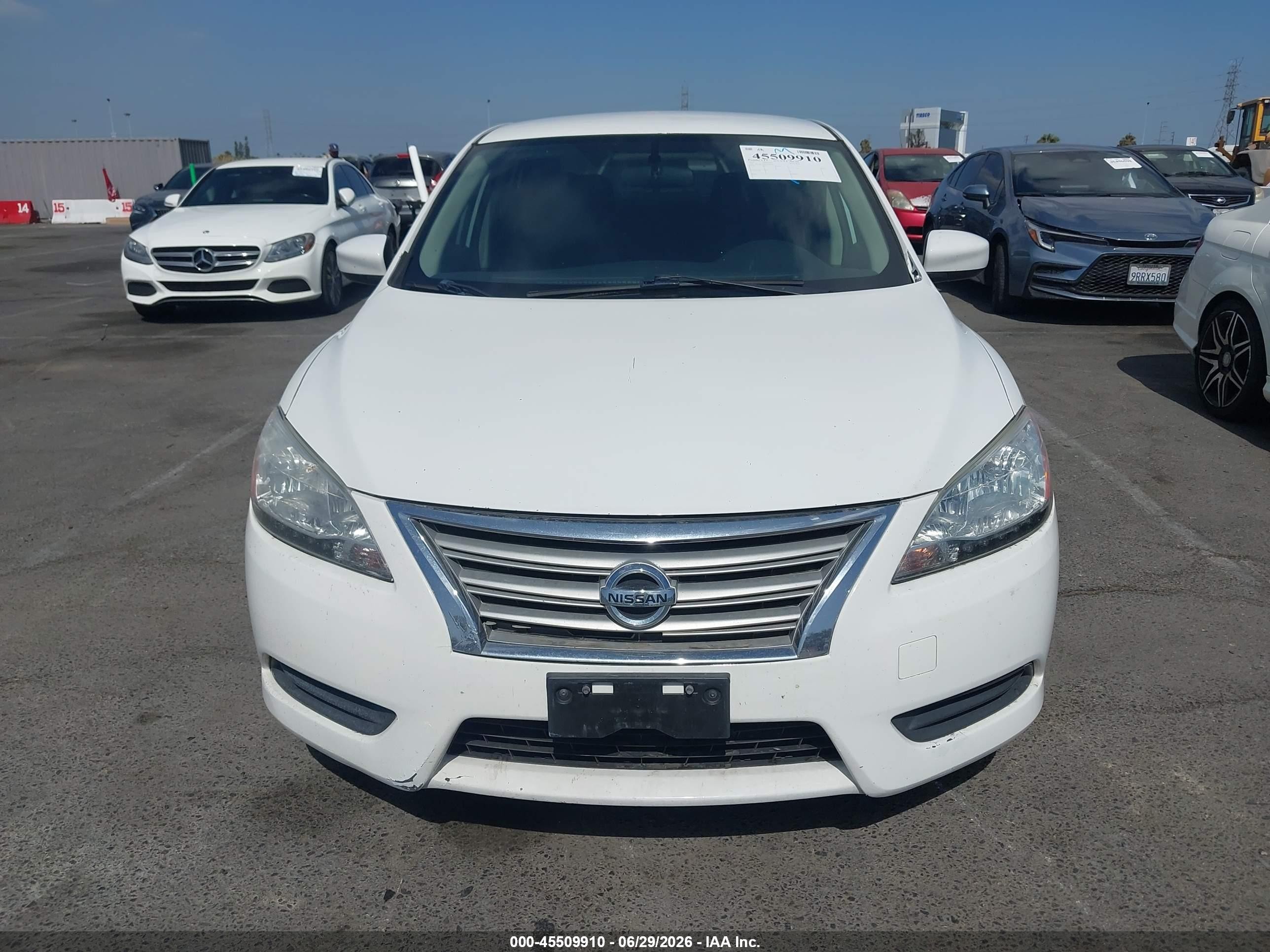 2015 Nissan Sentra Sv White vin: 3N1AB7AP7FL684269