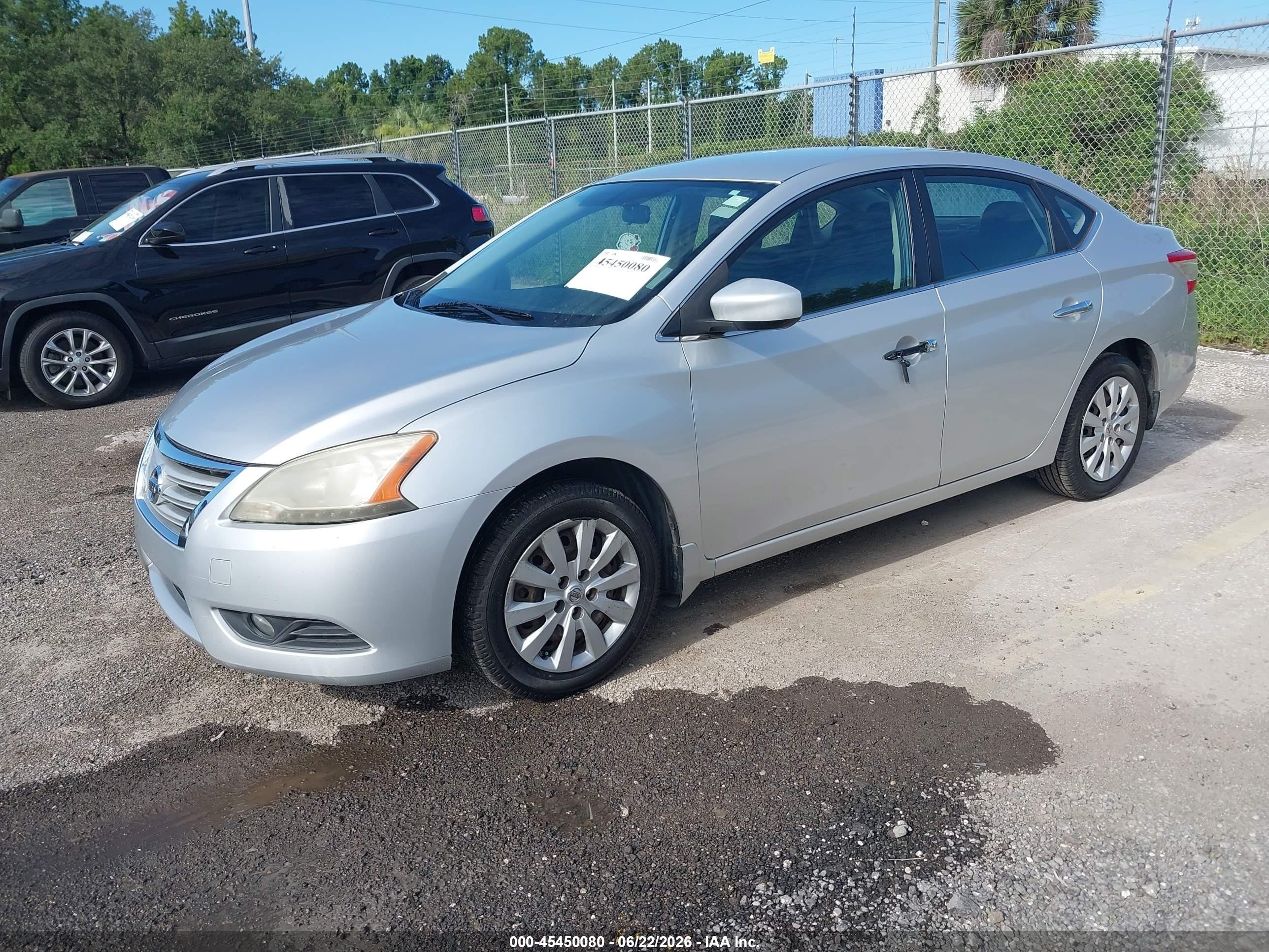 2015 Nissan Sentra Sv Silver vin: 3N1AB7AP7FL685213