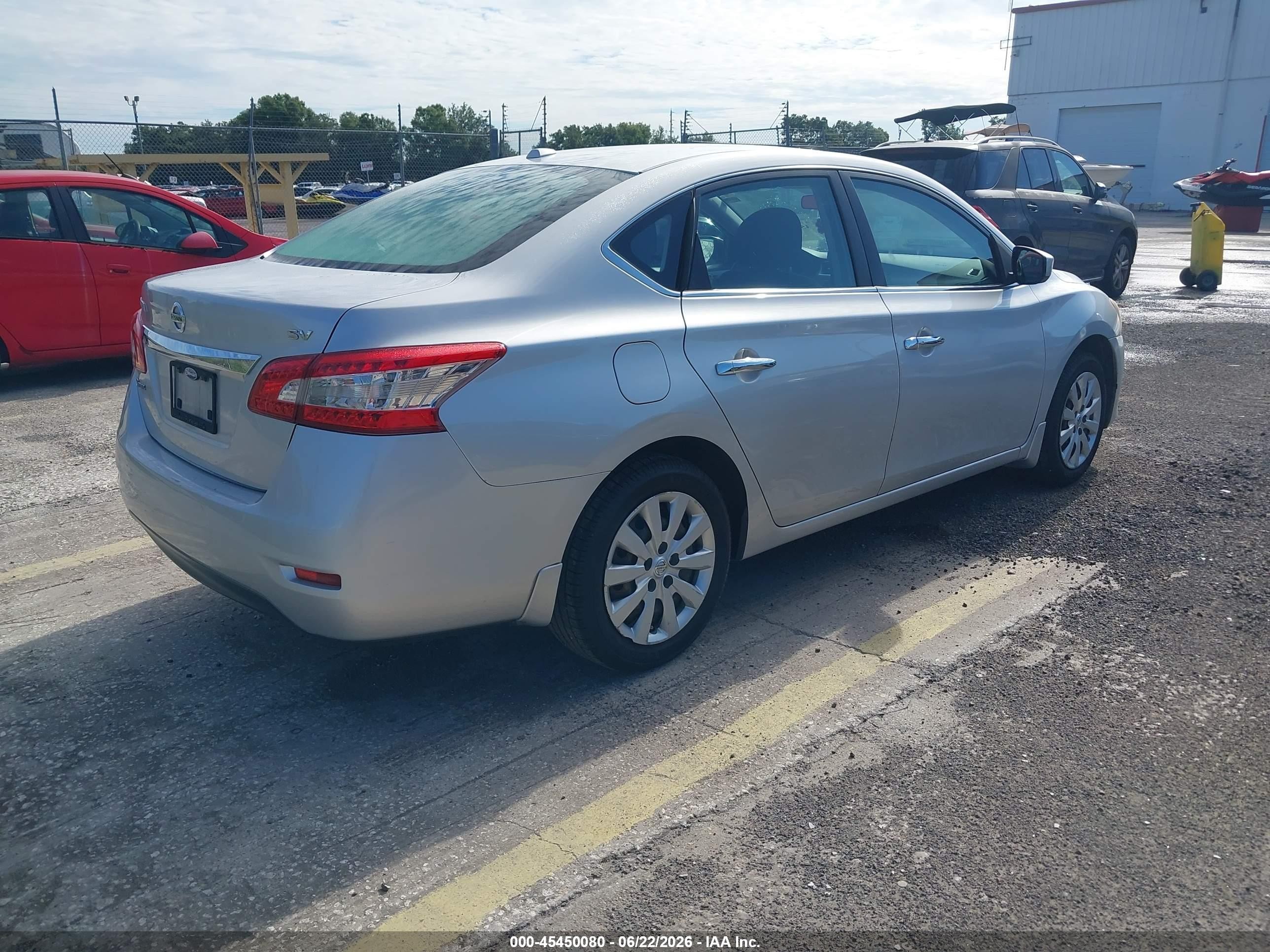 2015 Nissan Sentra Sv Silver vin: 3N1AB7AP7FL685213