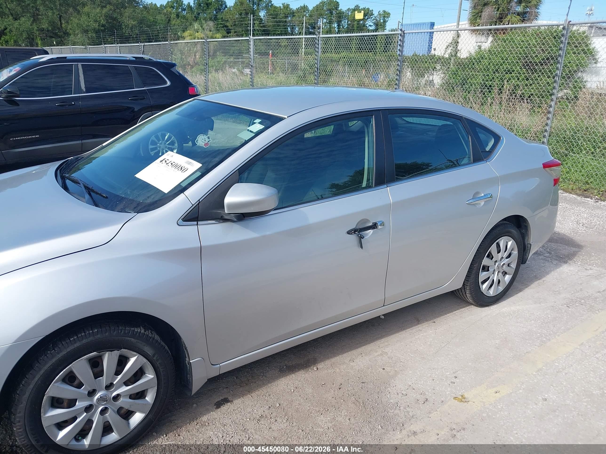 2015 Nissan Sentra Sv Silver vin: 3N1AB7AP7FL685213