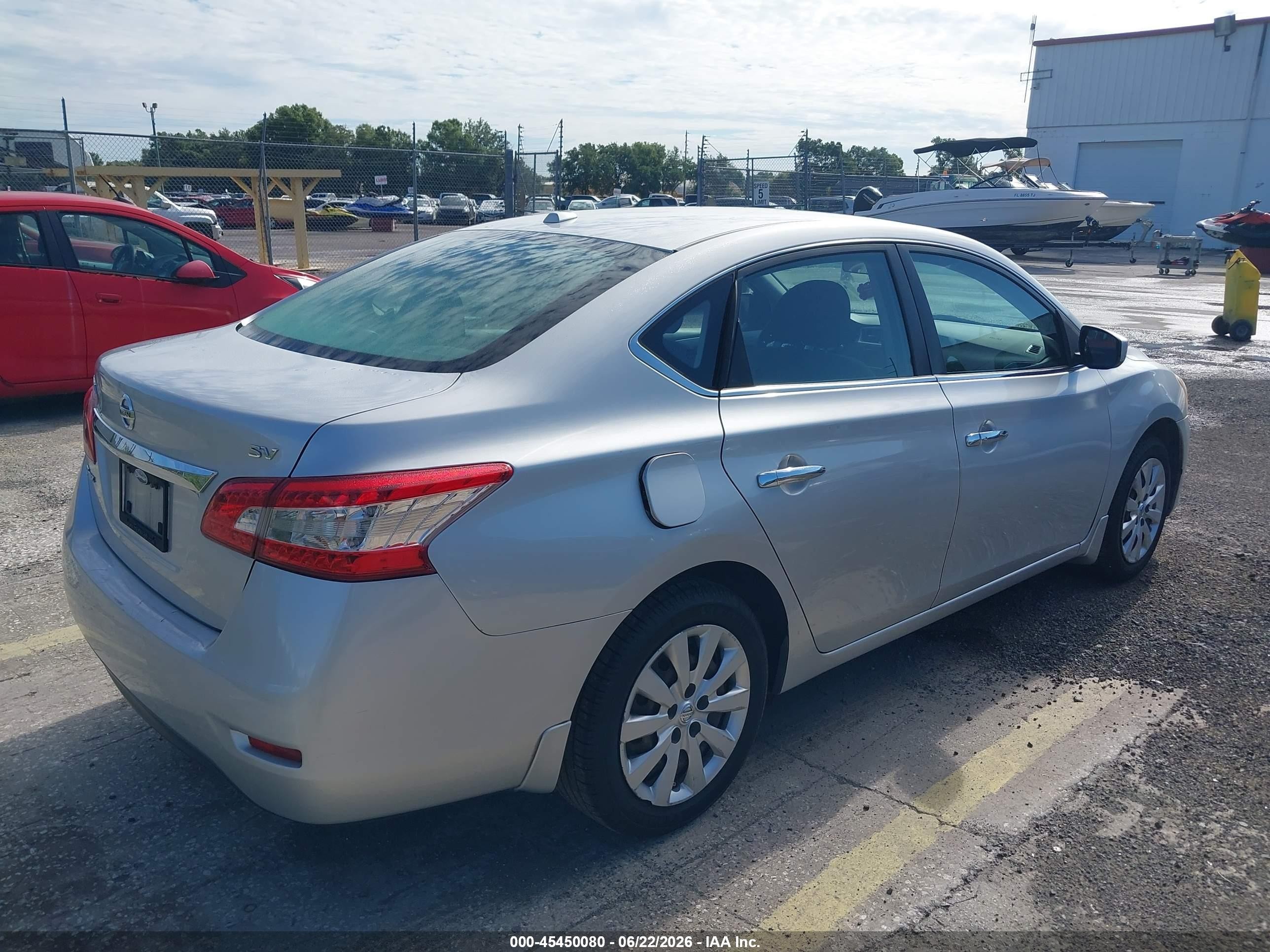 2015 Nissan Sentra Sv Silver vin: 3N1AB7AP7FL685213