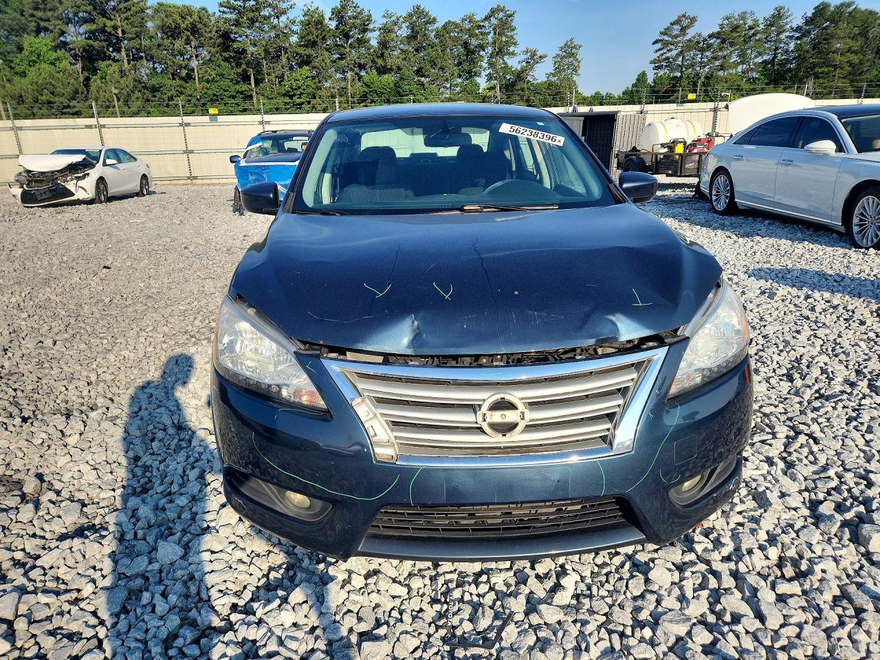 2015 Nissan Sentra Sv Blue vin: 3N1AB7AP7FL691769