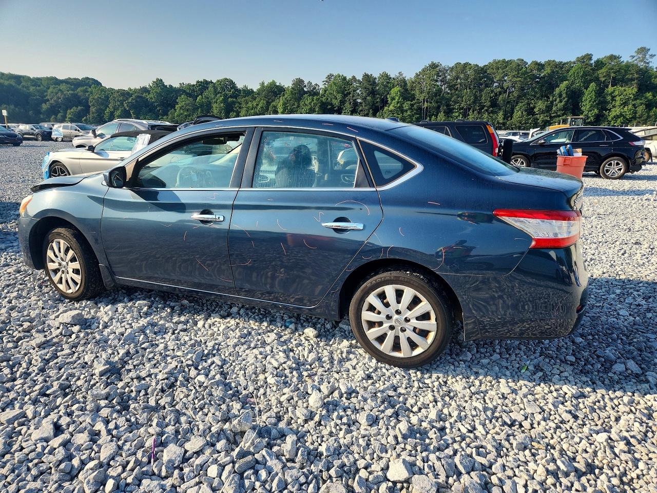 2015 Nissan Sentra Sv Blue vin: 3N1AB7AP7FL691769