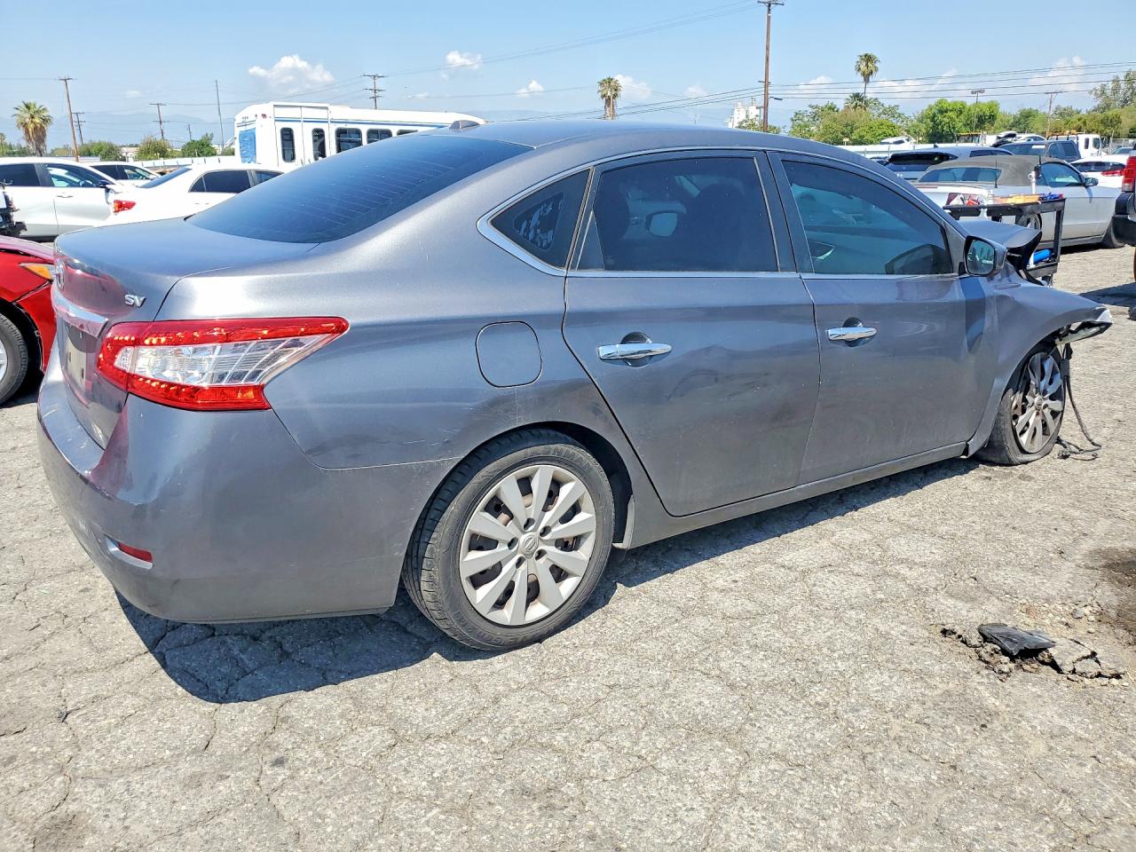 2015 Nissan Sentra Sv Серый vin: 3N1AB7AP7FL693117