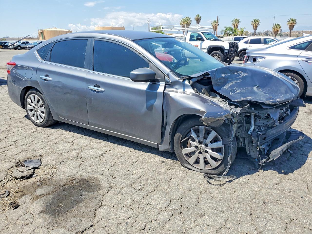 2015 Nissan Sentra Sv Серый vin: 3N1AB7AP7FL693117