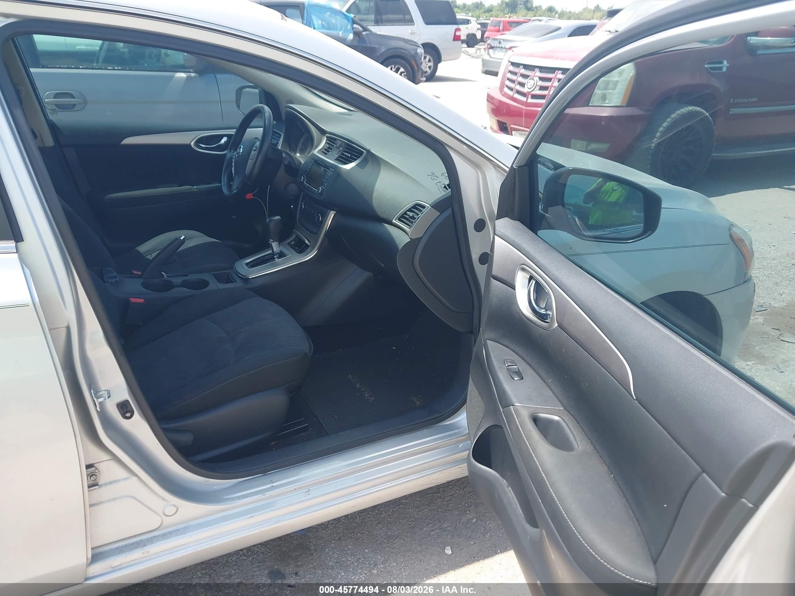 2015 Nissan Sentra Sv Silver vin: 3N1AB7AP7FL693599