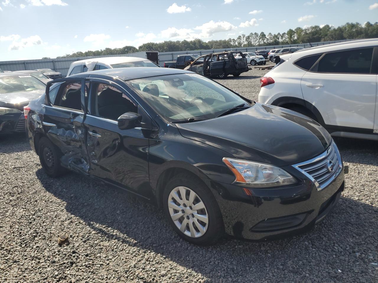 2015 Nissan Sentra Sv Black vin: 3N1AB7AP7FL695000