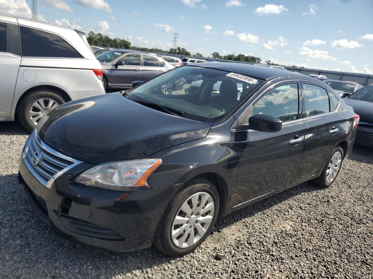 2015 Nissan Sentra Sv Black vin: 3N1AB7AP7FL695000