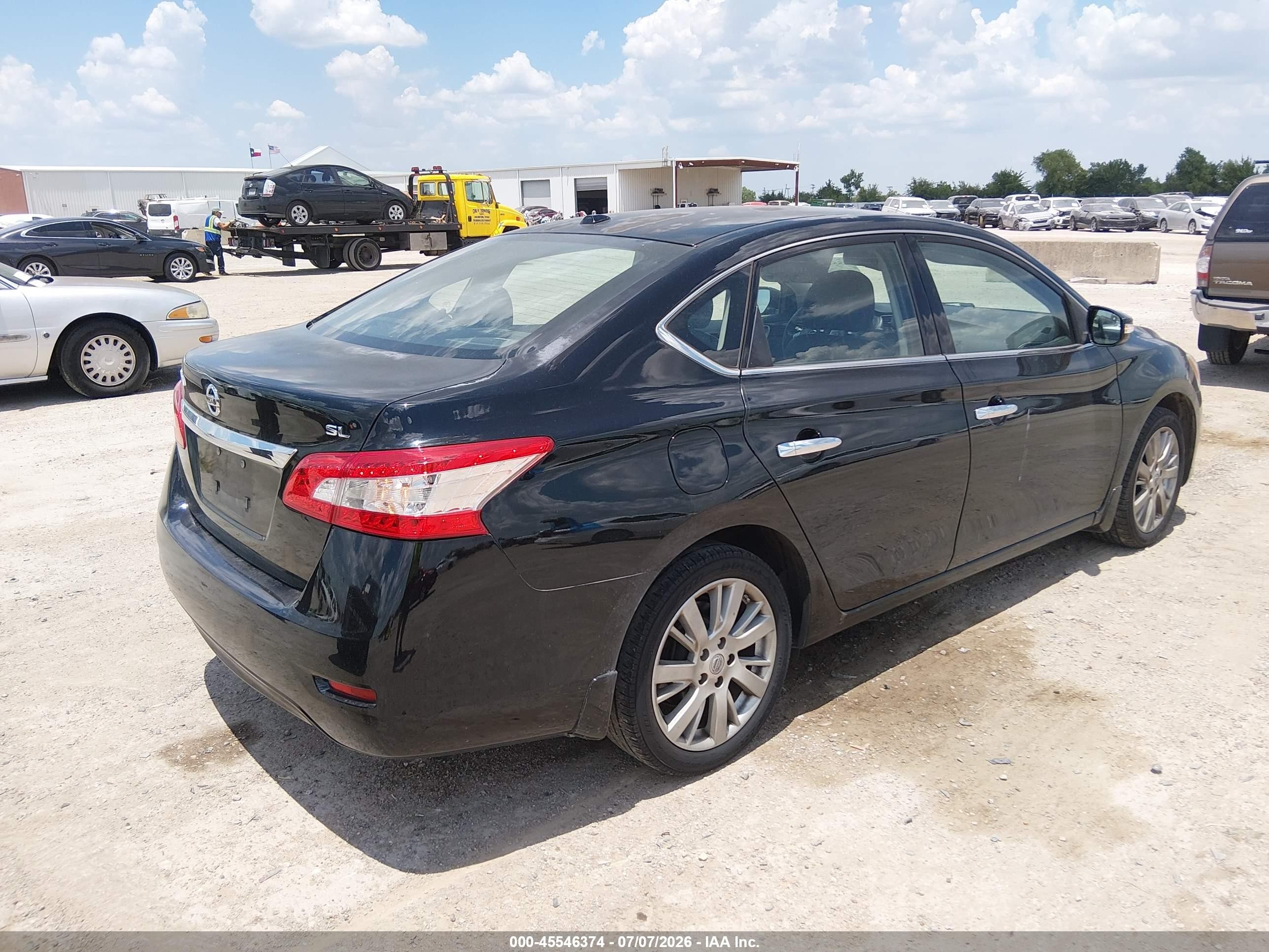 2015 Nissan Sentra Sl Black vin: 3N1AB7AP7FY216481