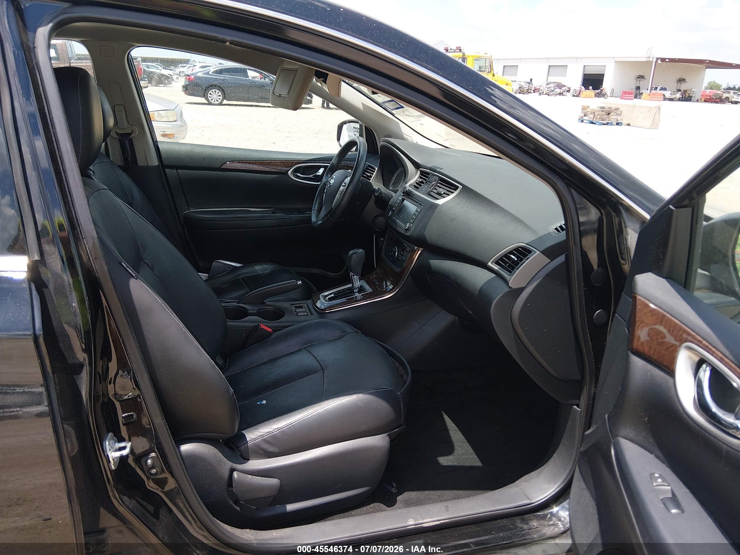 2015 Nissan Sentra Sl Black vin: 3N1AB7AP7FY216481