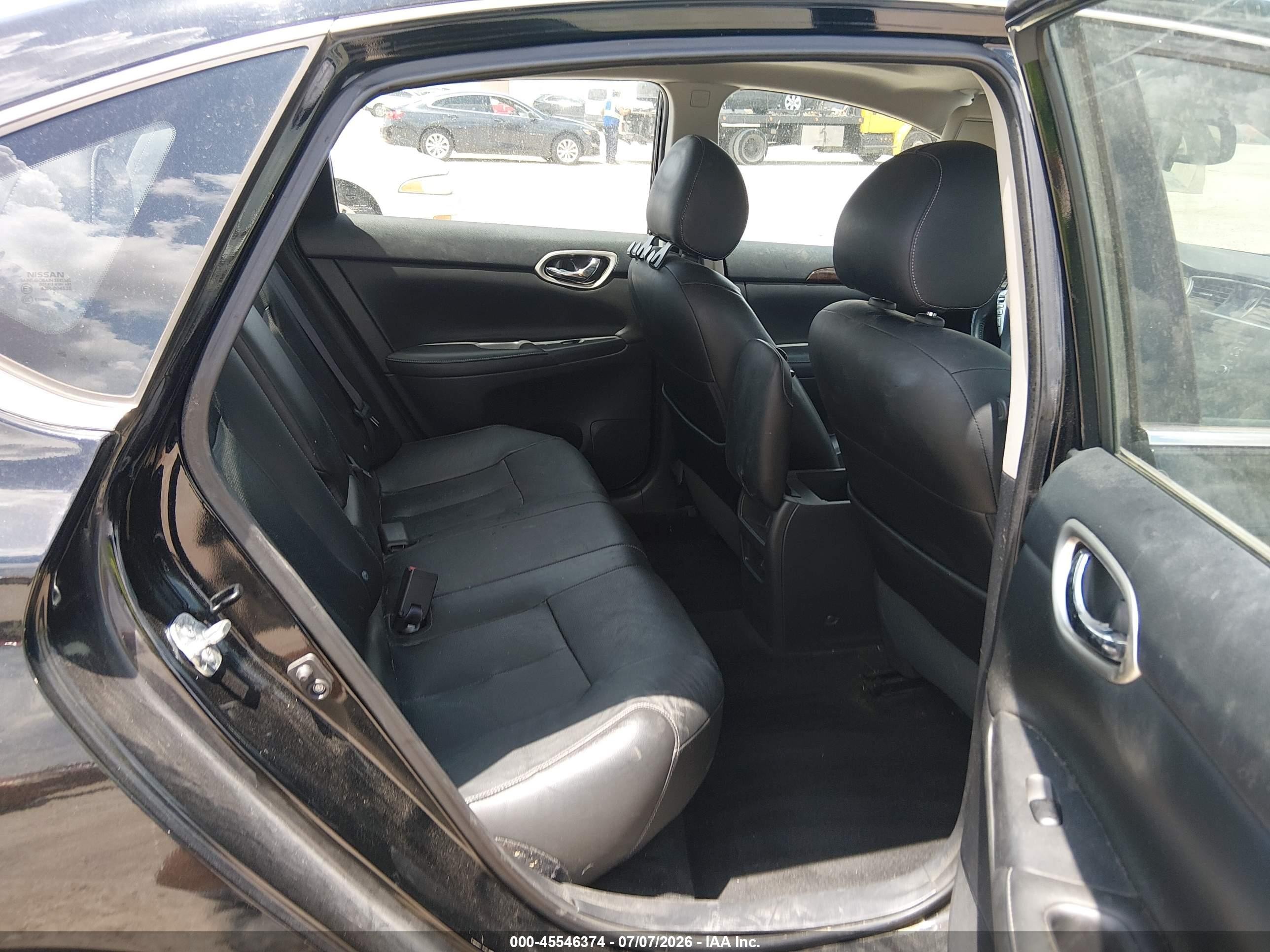 2015 Nissan Sentra Sl Black vin: 3N1AB7AP7FY216481