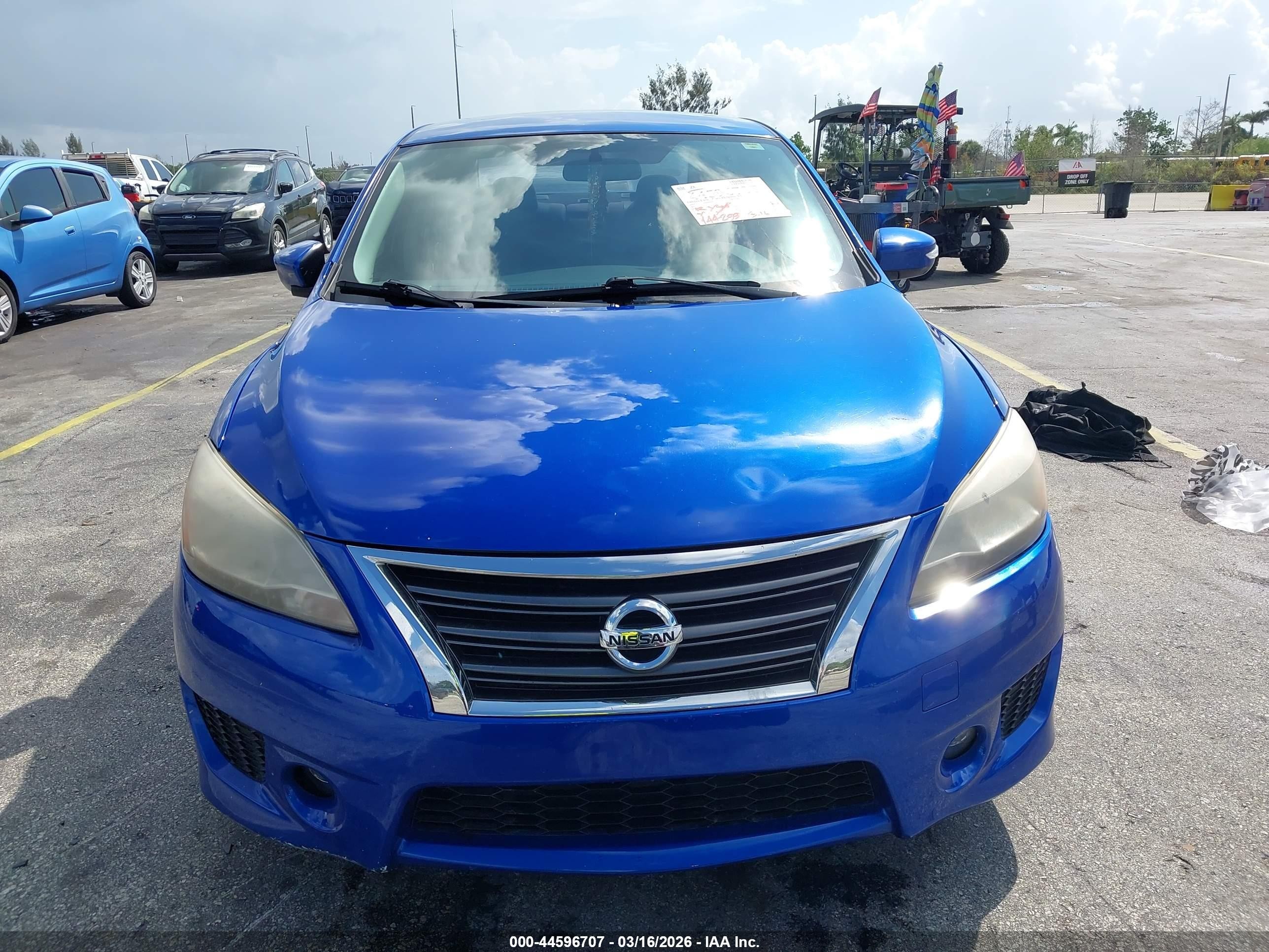 2015 Nissan Sentra Sr Blue vin: 3N1AB7AP7FY218408