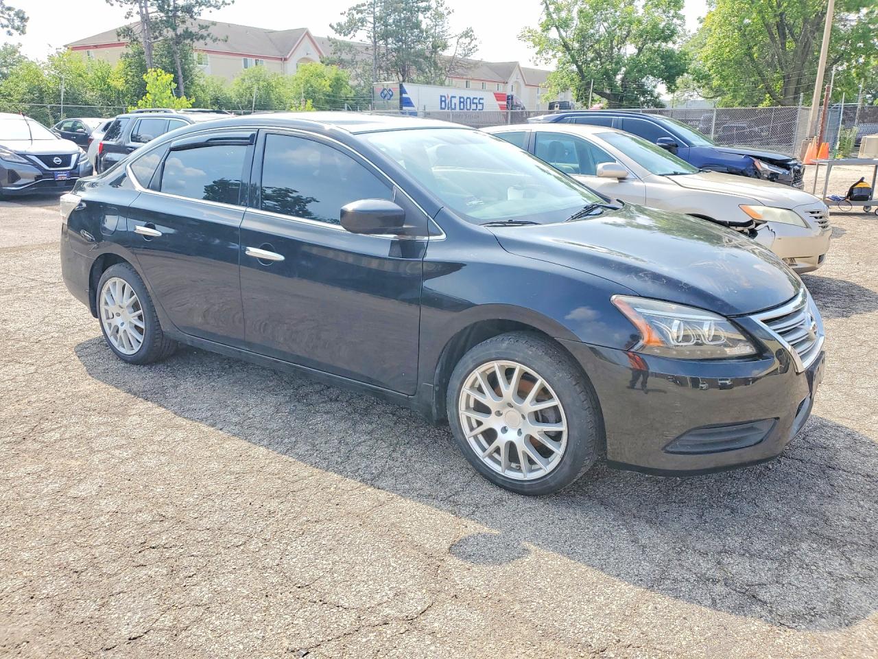 2015 Nissan Sentra S Black vin: 3N1AB7AP7FY219459
