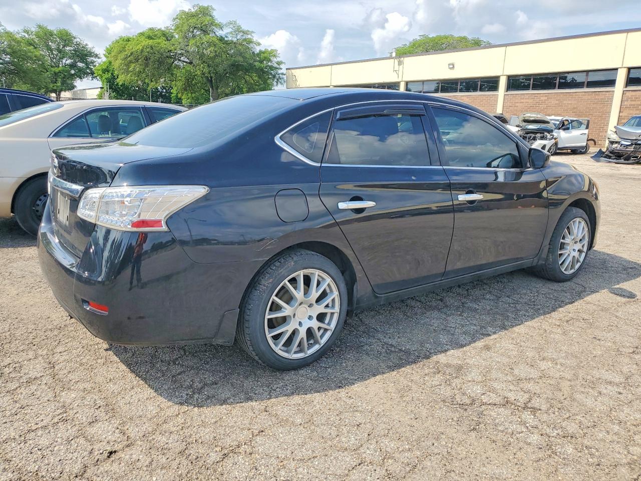 2015 Nissan Sentra S Black vin: 3N1AB7AP7FY219459