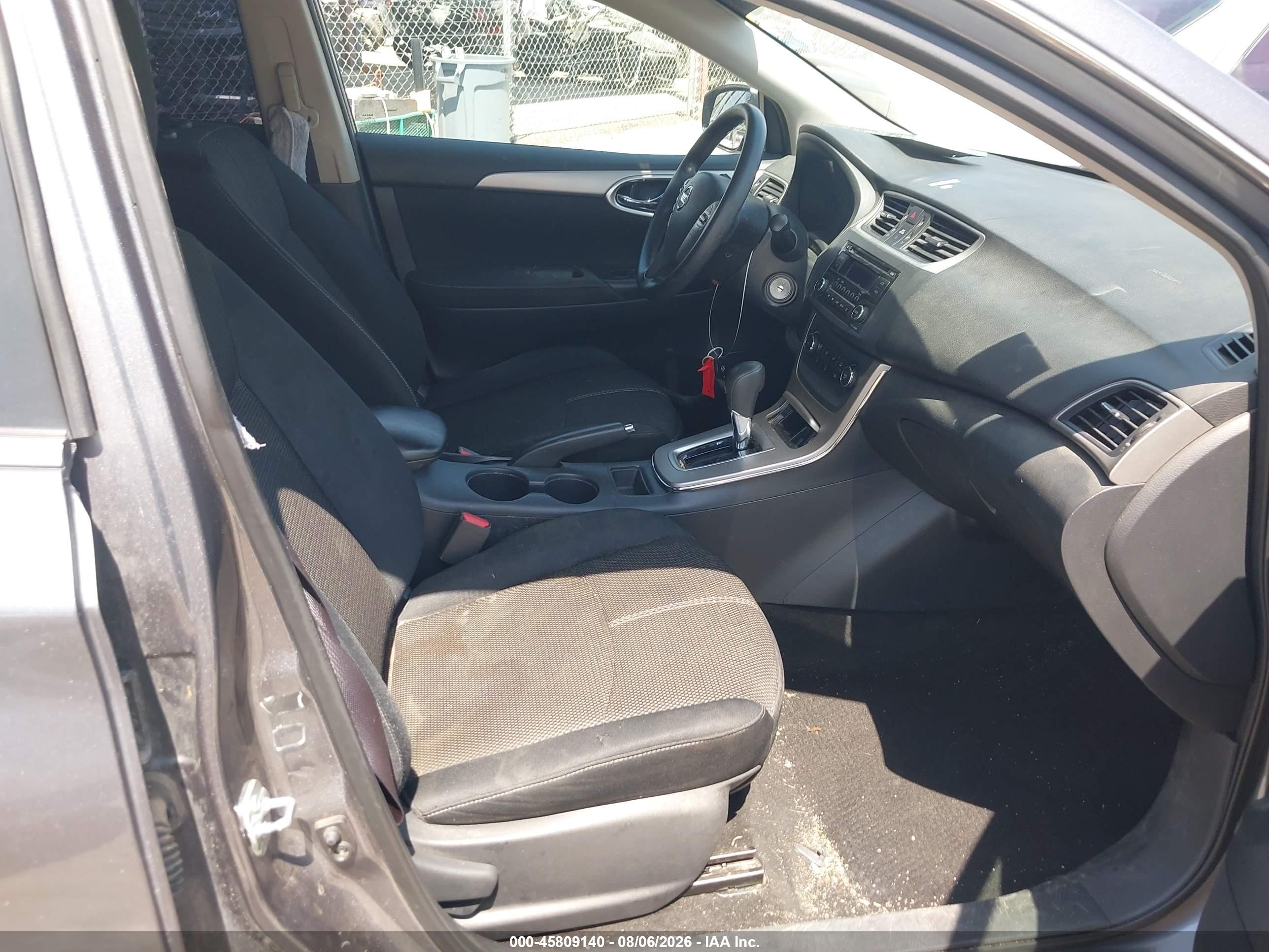2015 Nissan Sentra S Gray vin: 3N1AB7AP7FY220191