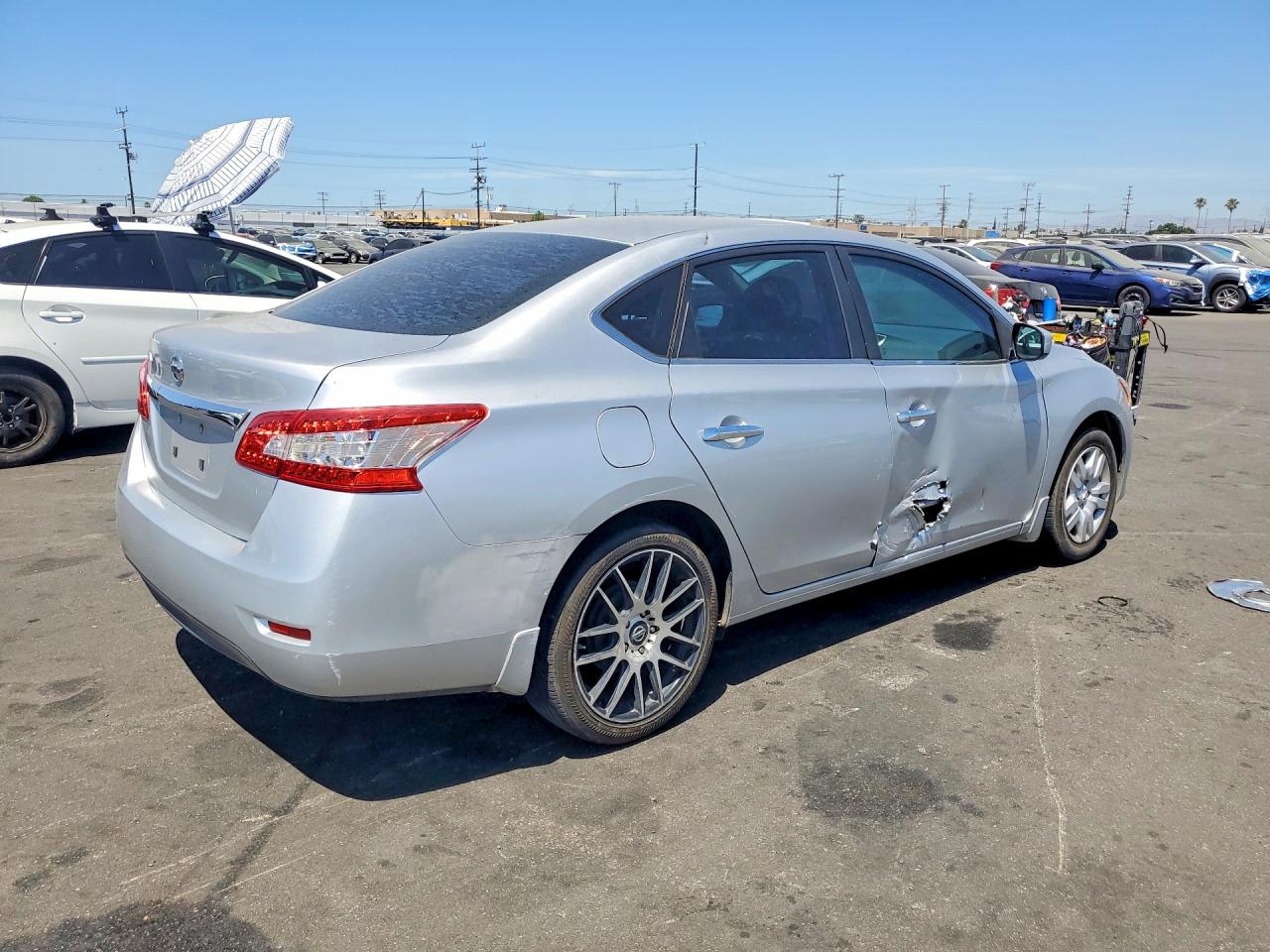 2015 Nissan Sentra S Silver vin: 3N1AB7AP7FY223530