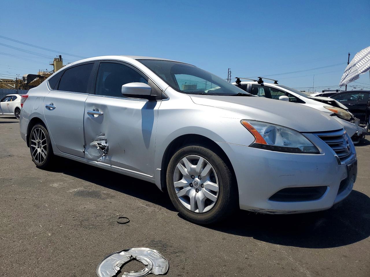 2015 Nissan Sentra S Silver vin: 3N1AB7AP7FY223530