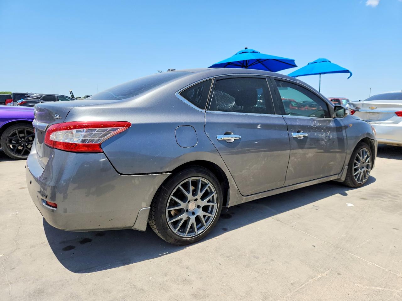 2015 Nissan Sentra Sl Угольный vin: 3N1AB7AP7FY225018