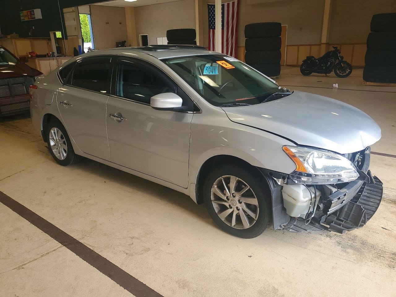 2015 Nissan Sentra Sv Silver vin: 3N1AB7AP7FY226394