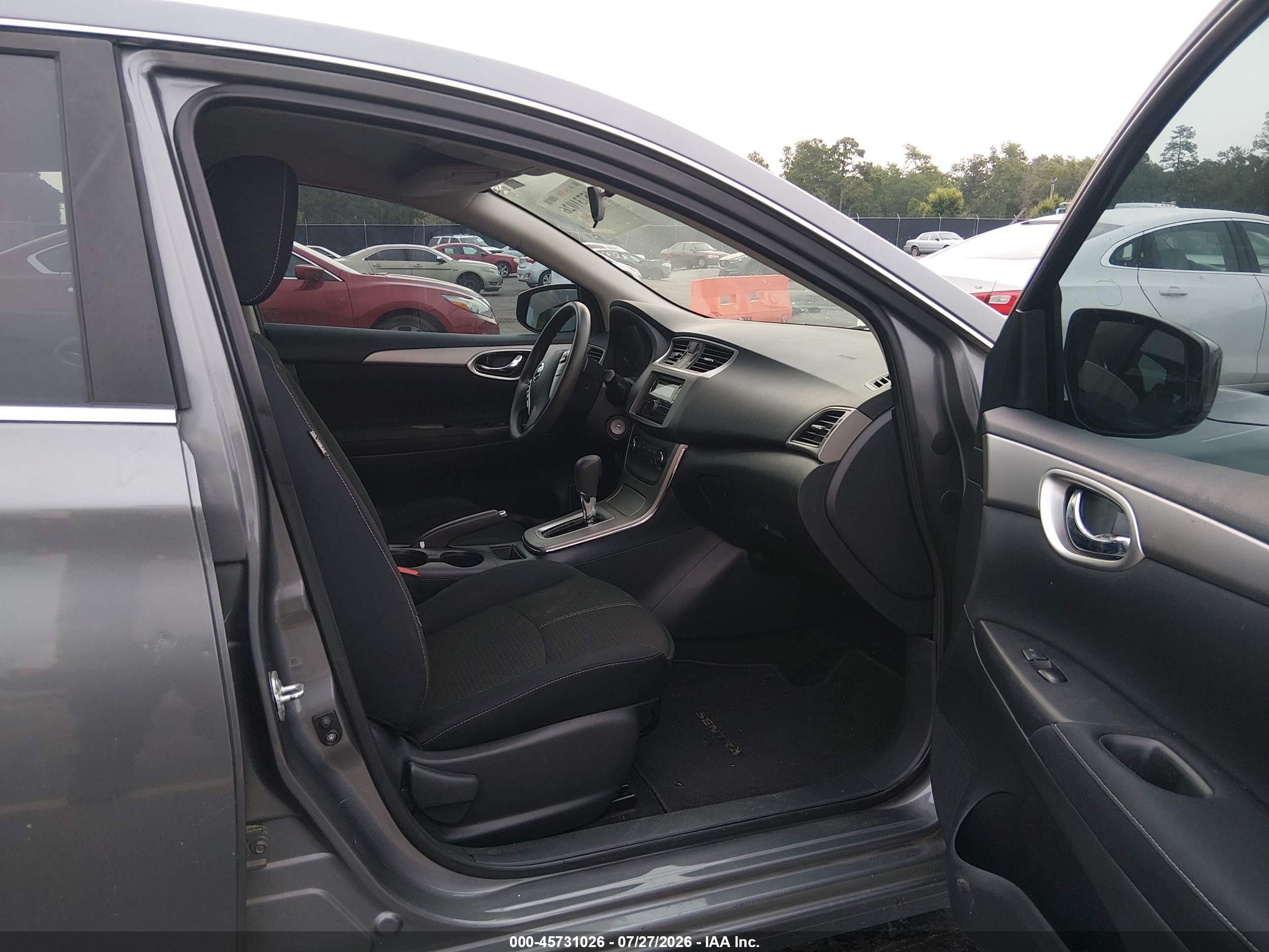 2015 Nissan Sentra S Gray vin: 3N1AB7AP7FY229957
