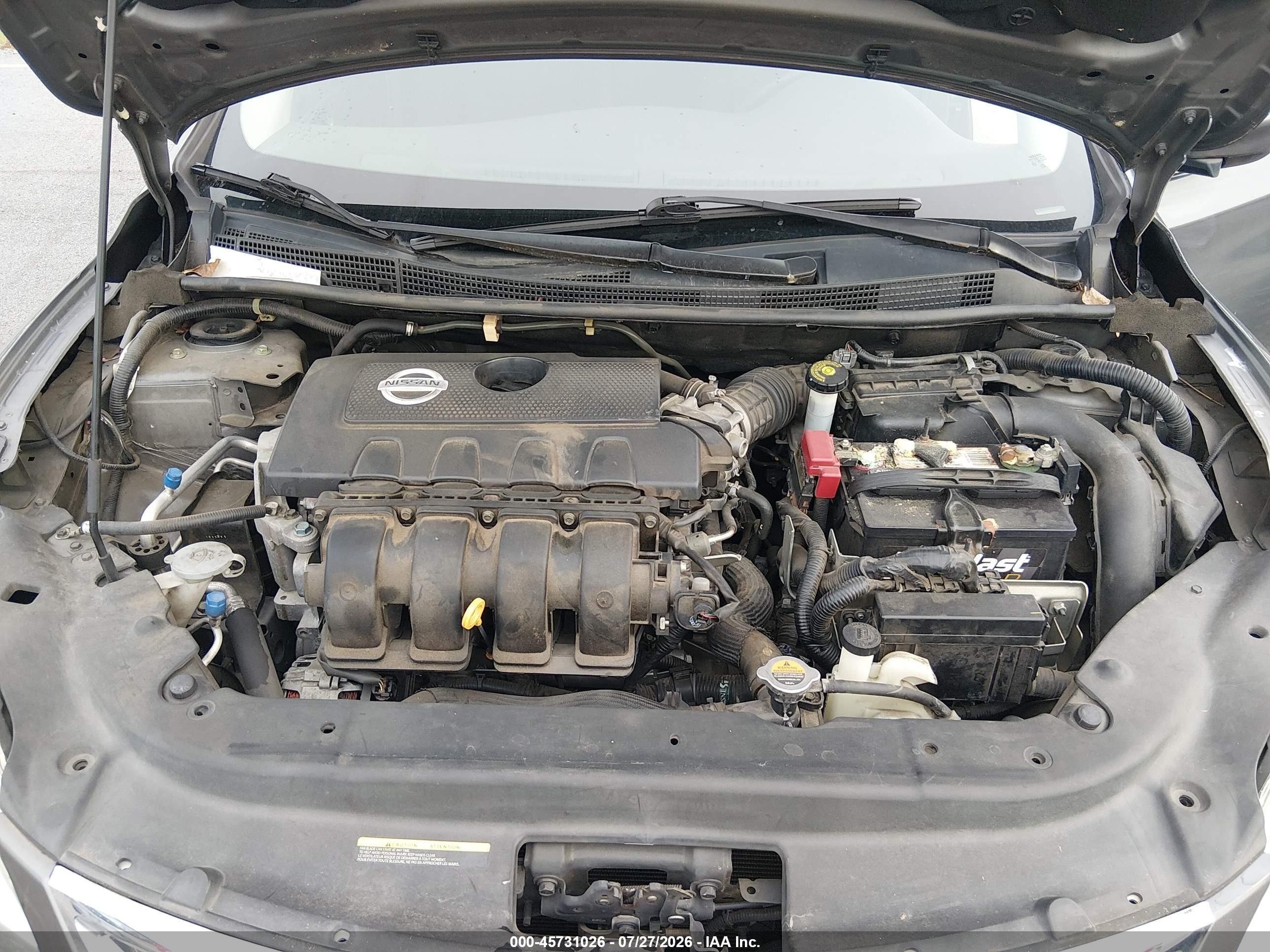 2015 Nissan Sentra S Gray vin: 3N1AB7AP7FY229957