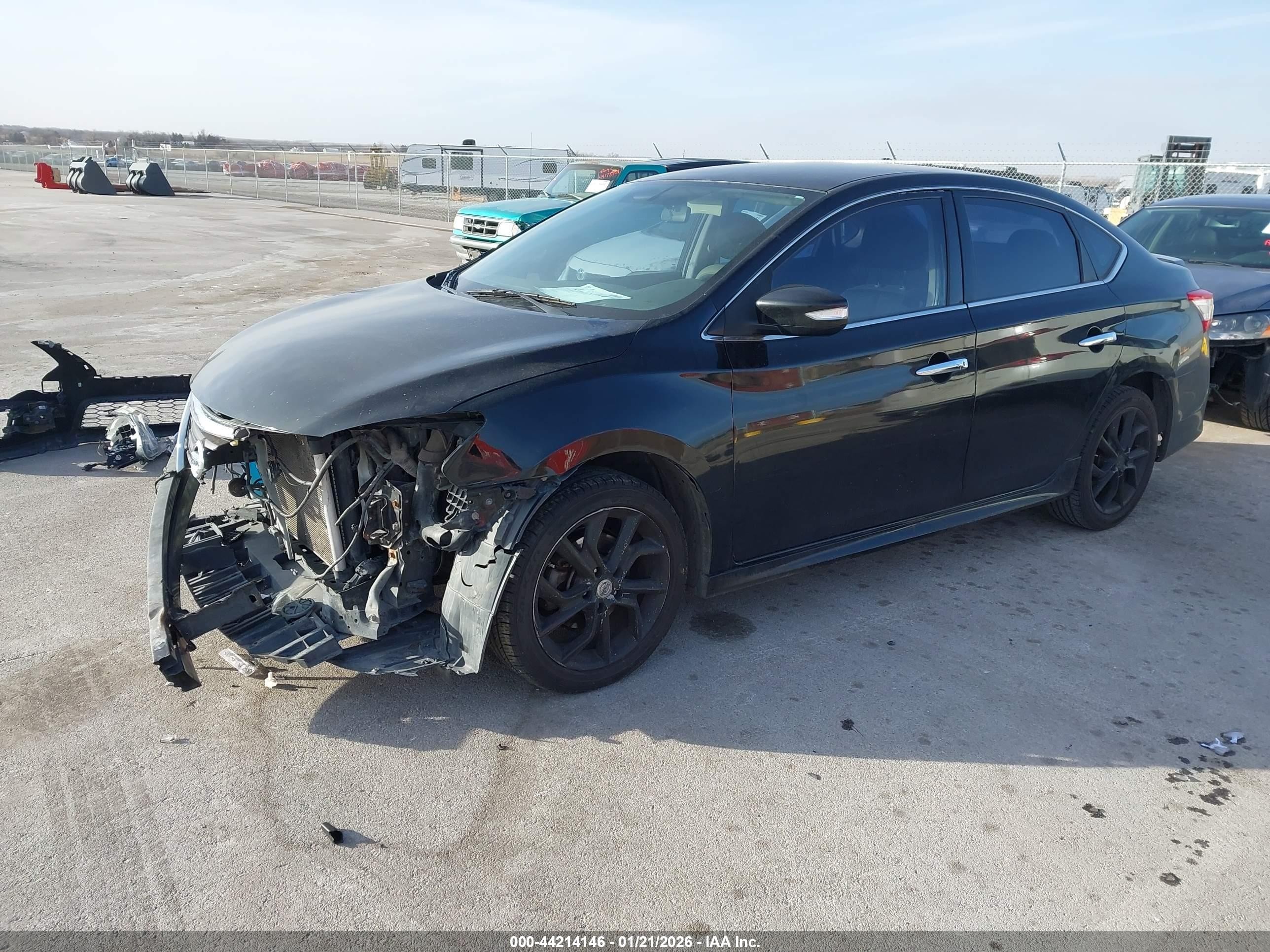 2015 Nissan Sentra Sr Black vin: 3N1AB7AP7FY231045