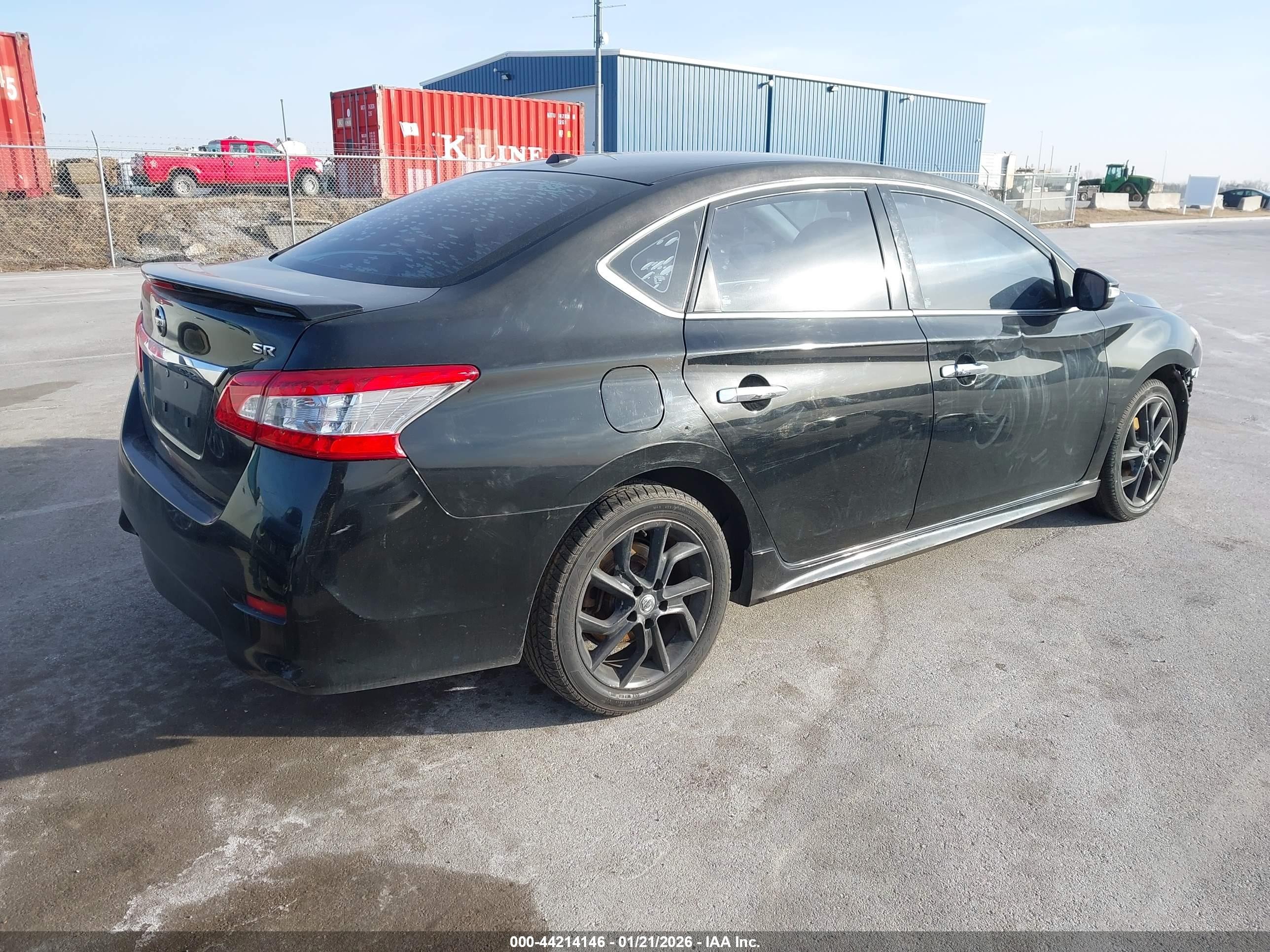 2015 Nissan Sentra Sr Black vin: 3N1AB7AP7FY231045