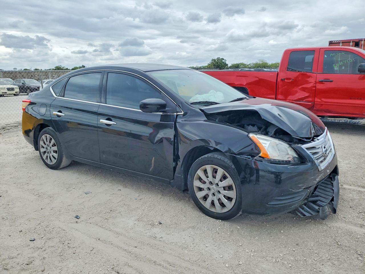 2015 Nissan Sentra S Black vin: 3N1AB7AP7FY232602