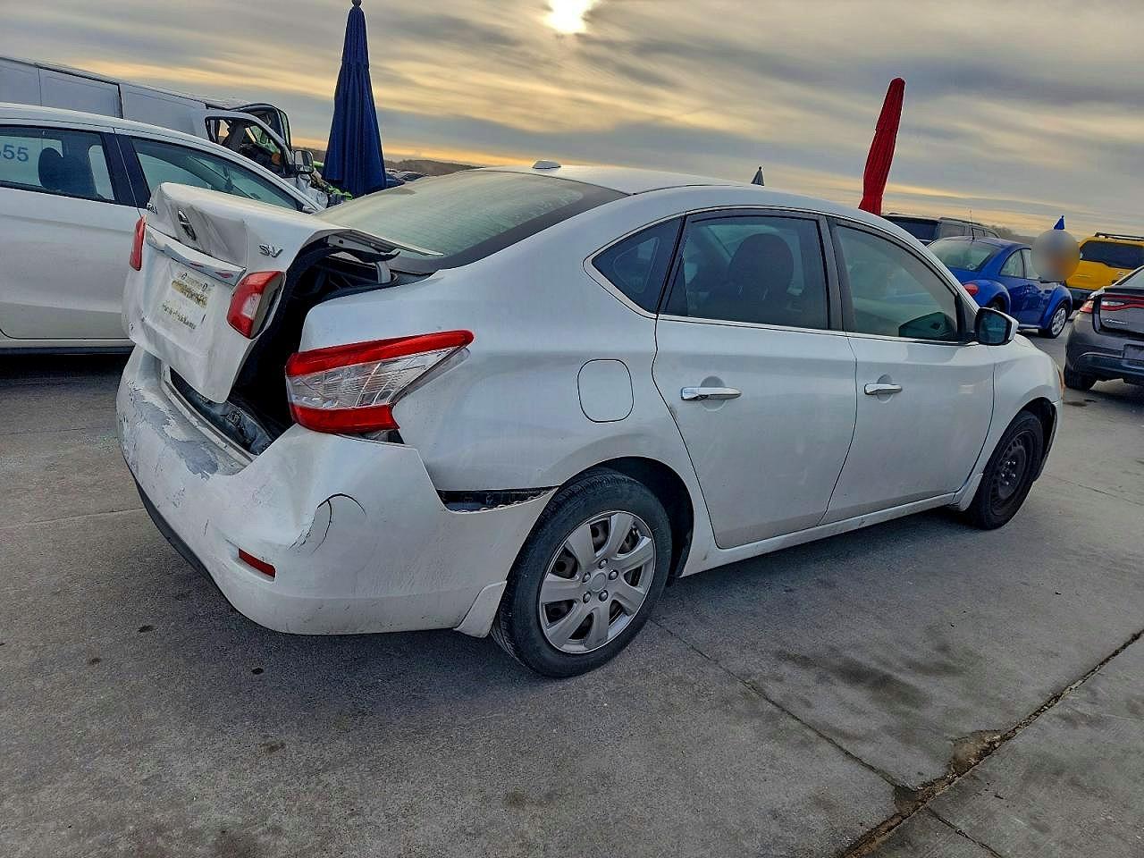2015 Nissan Sentra Sv Белый vin: 3N1AB7AP7FY243387
