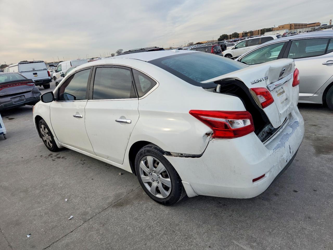 2015 Nissan Sentra Sv Белый vin: 3N1AB7AP7FY243387