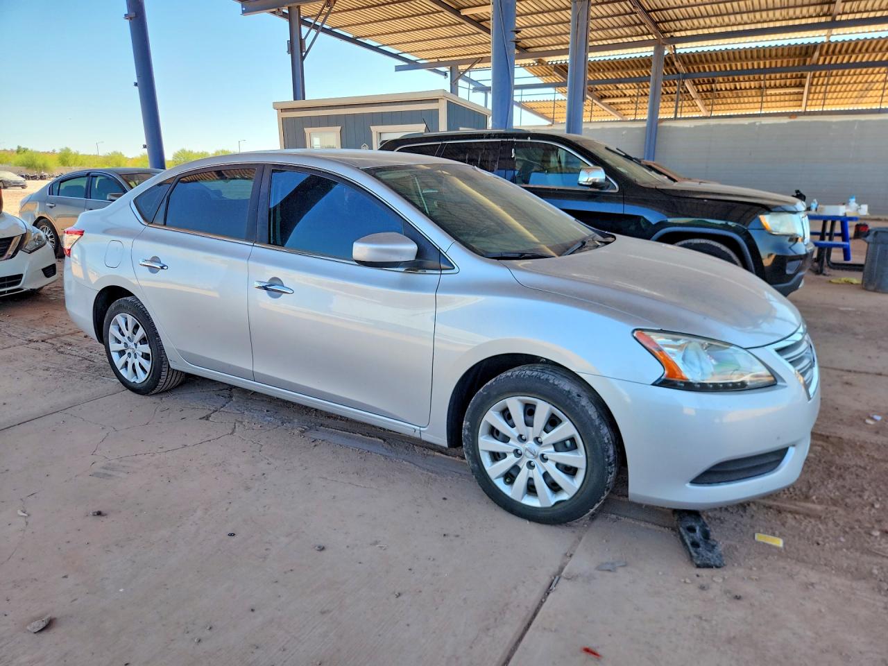 2015 Nissan Sentra S Silver vin: 3N1AB7AP7FY244703