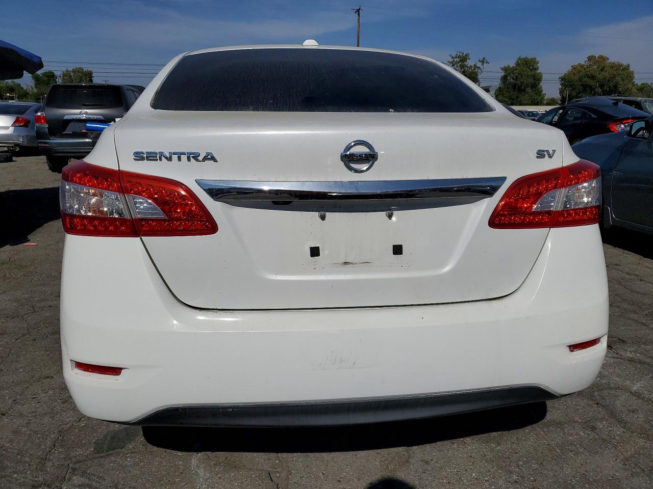 2015 Nissan Sentra Sv White vin: 3N1AB7AP7FY247794