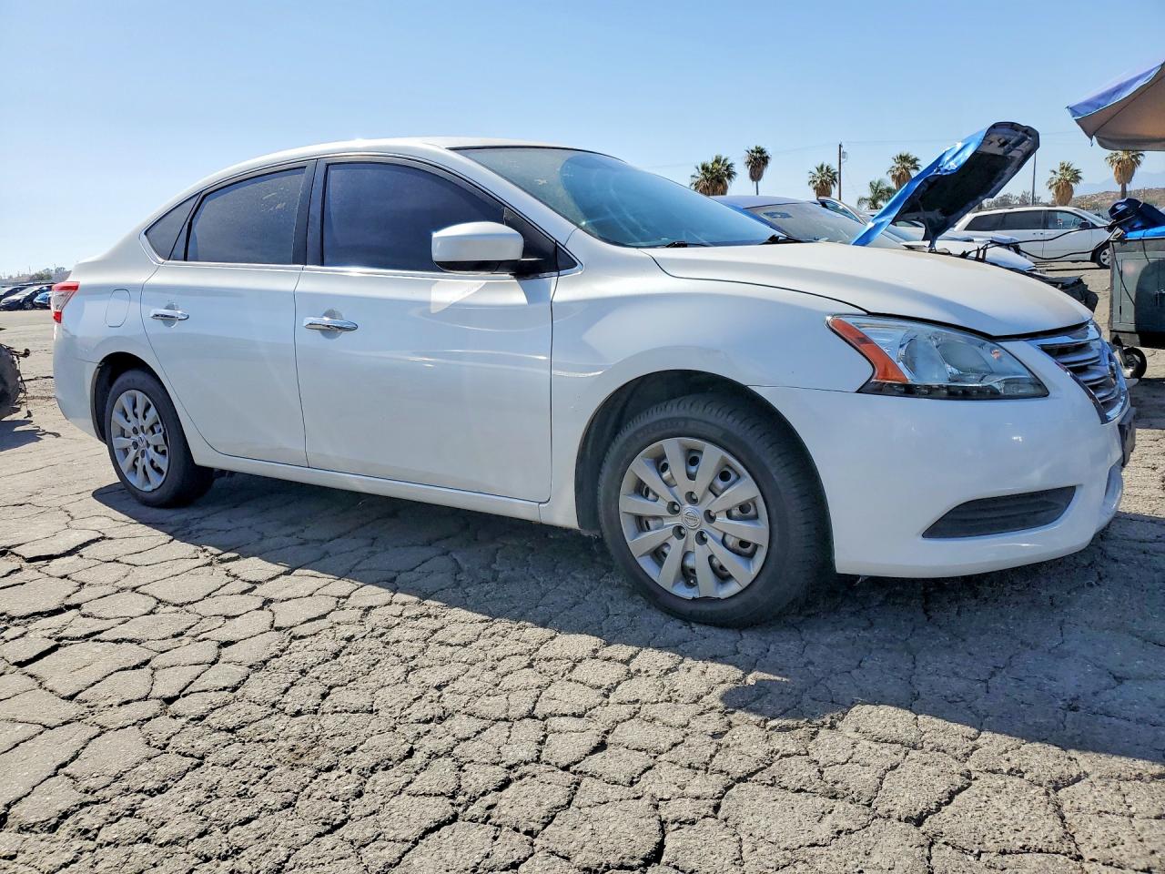 2015 Nissan Sentra Sv White vin: 3N1AB7AP7FY247794