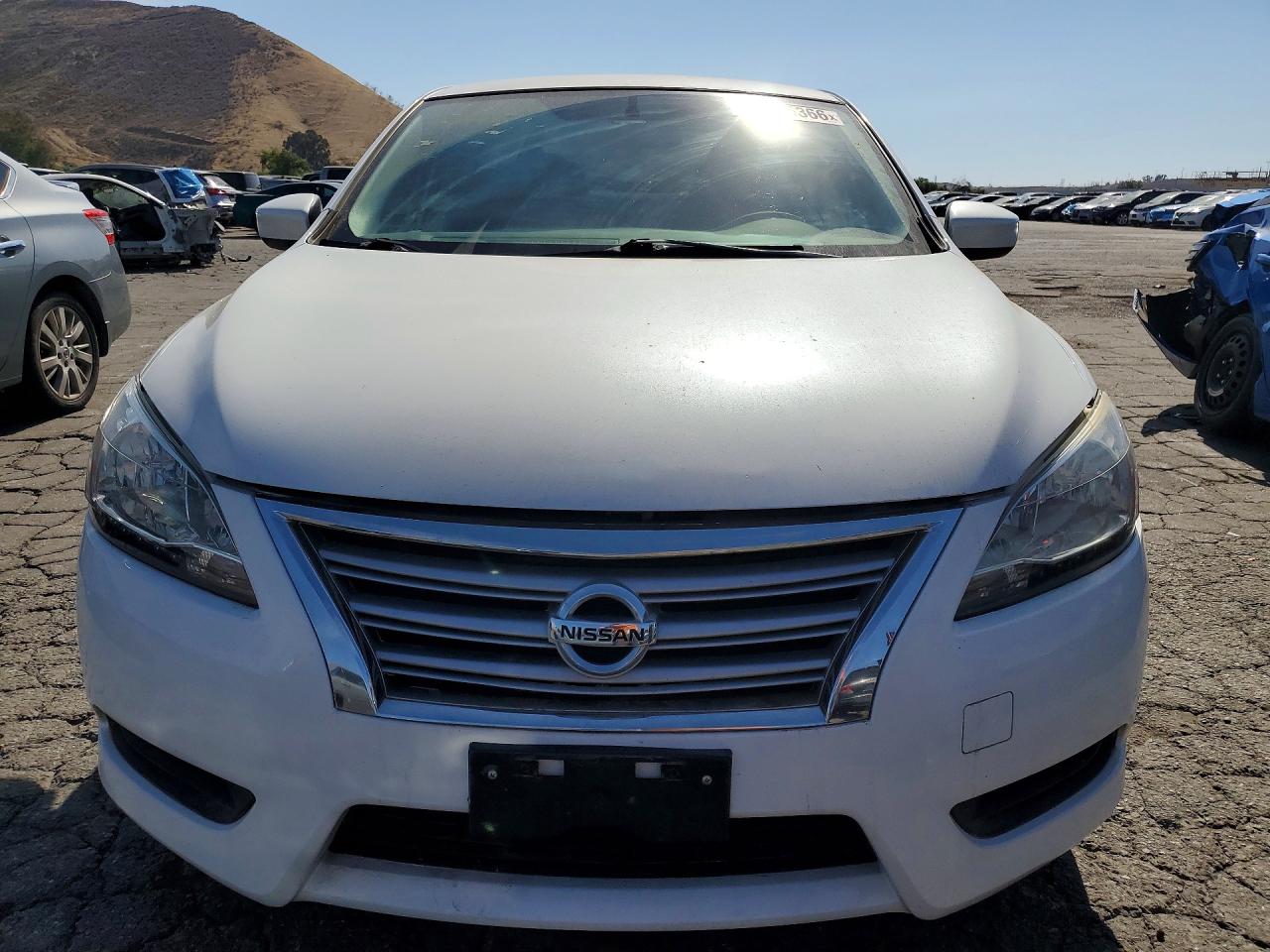 2015 Nissan Sentra Sv White vin: 3N1AB7AP7FY247794