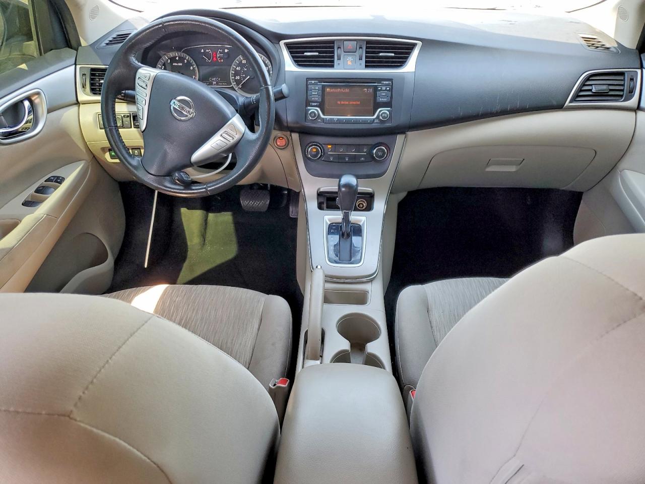 2015 Nissan Sentra Sv White vin: 3N1AB7AP7FY247794