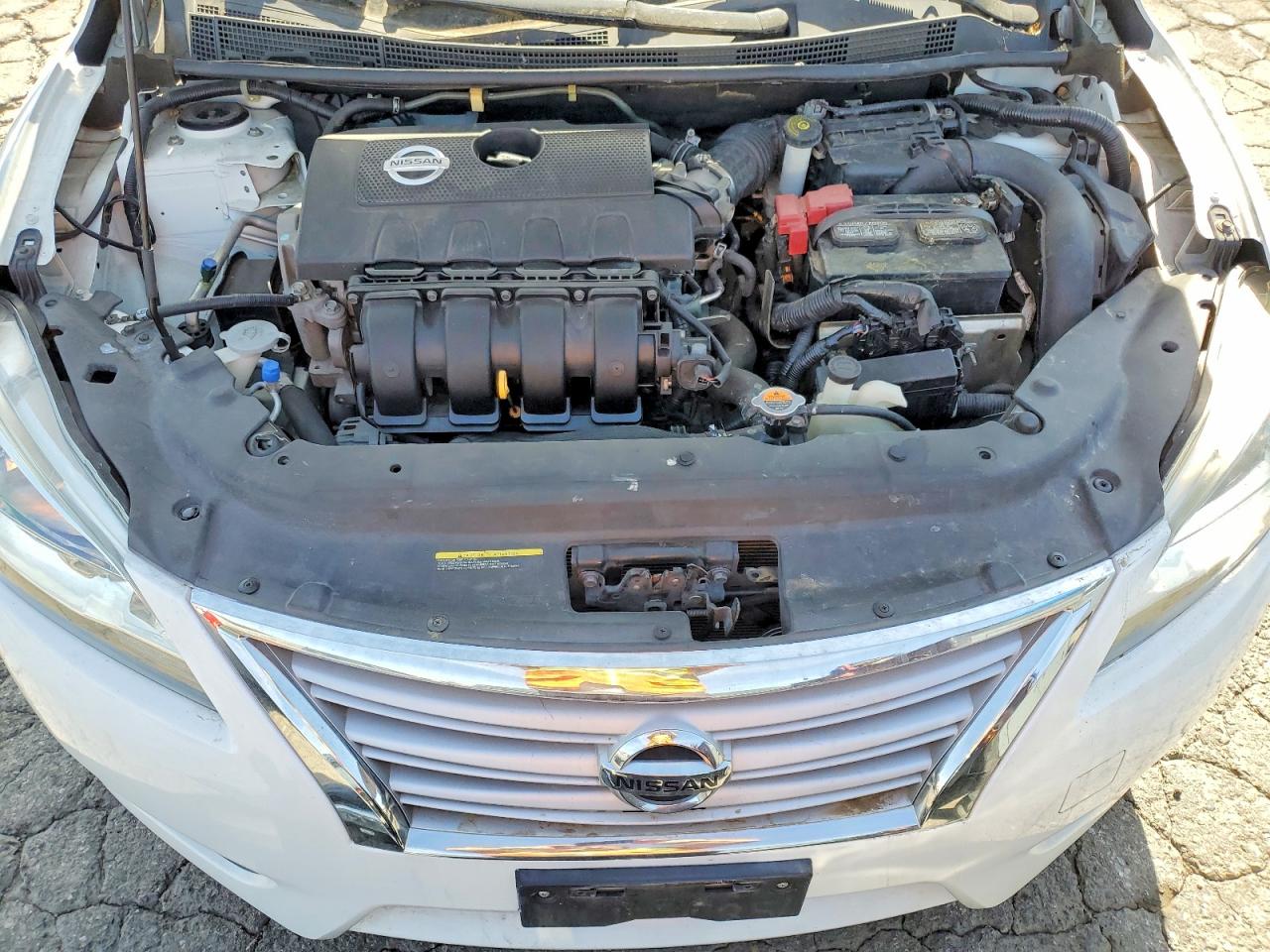 2015 Nissan Sentra Sv White vin: 3N1AB7AP7FY247794