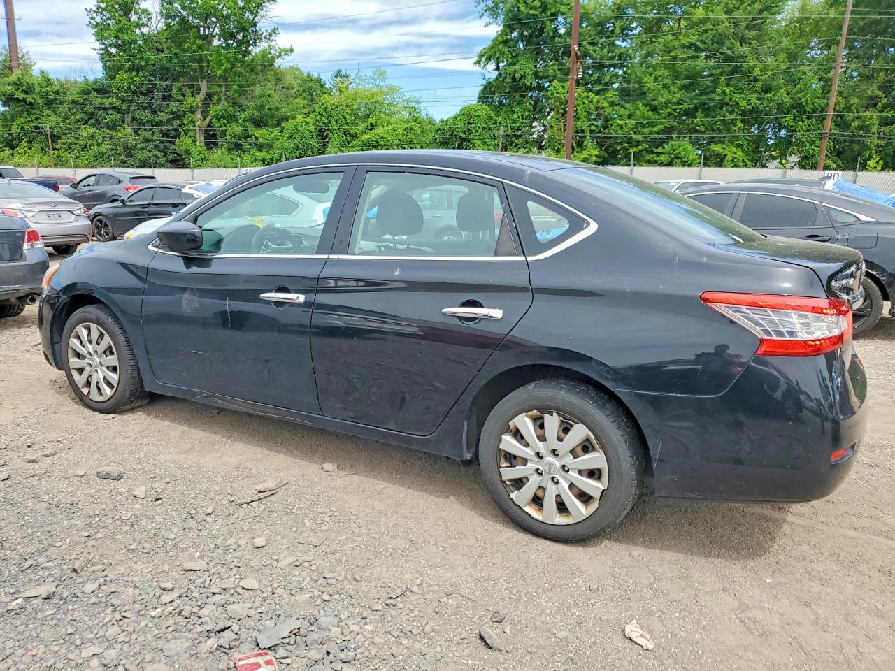 2015 Nissan Sentra S Black vin: 3N1AB7AP7FY249335
