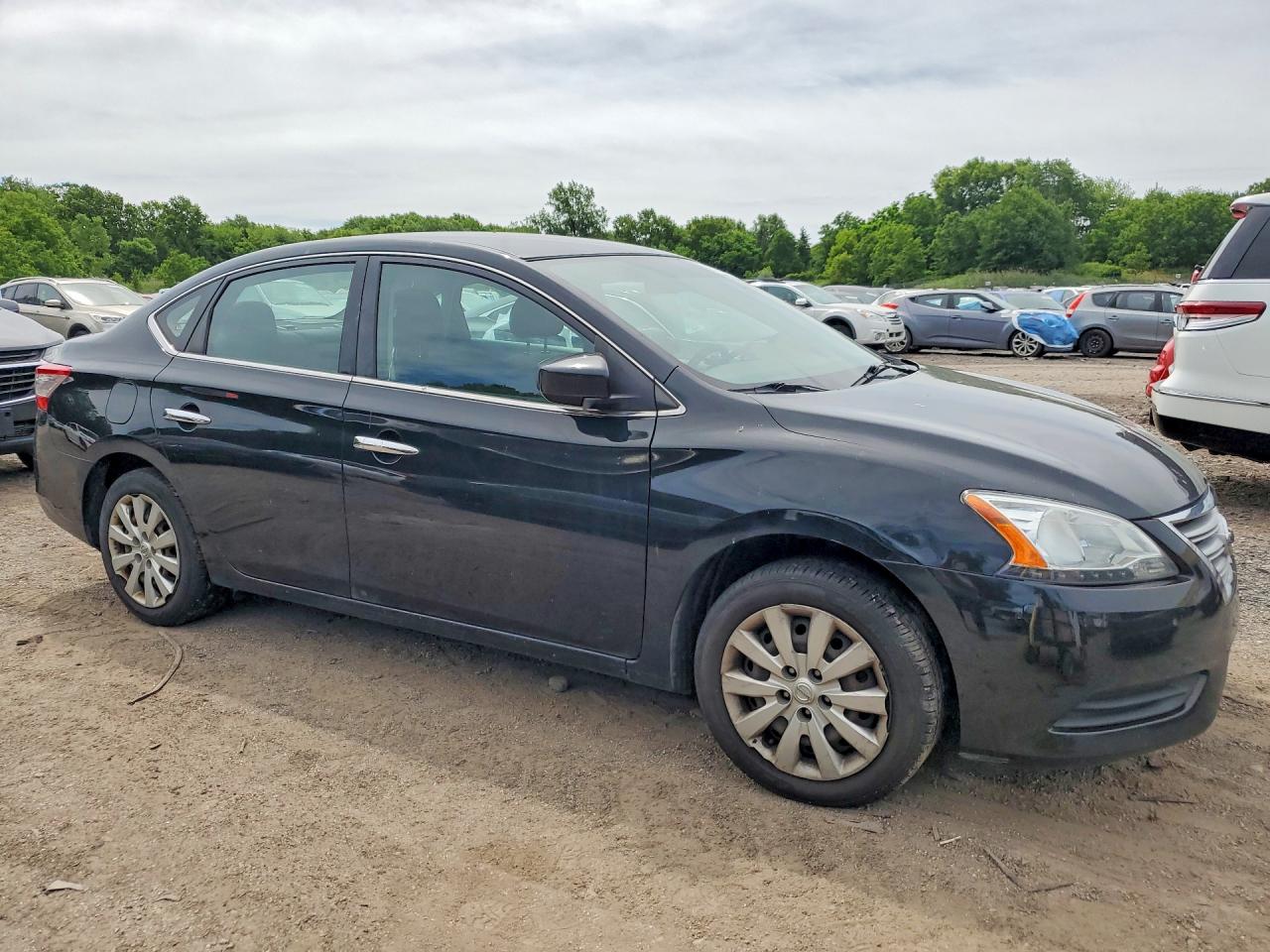 2015 Nissan Sentra S Black vin: 3N1AB7AP7FY249335
